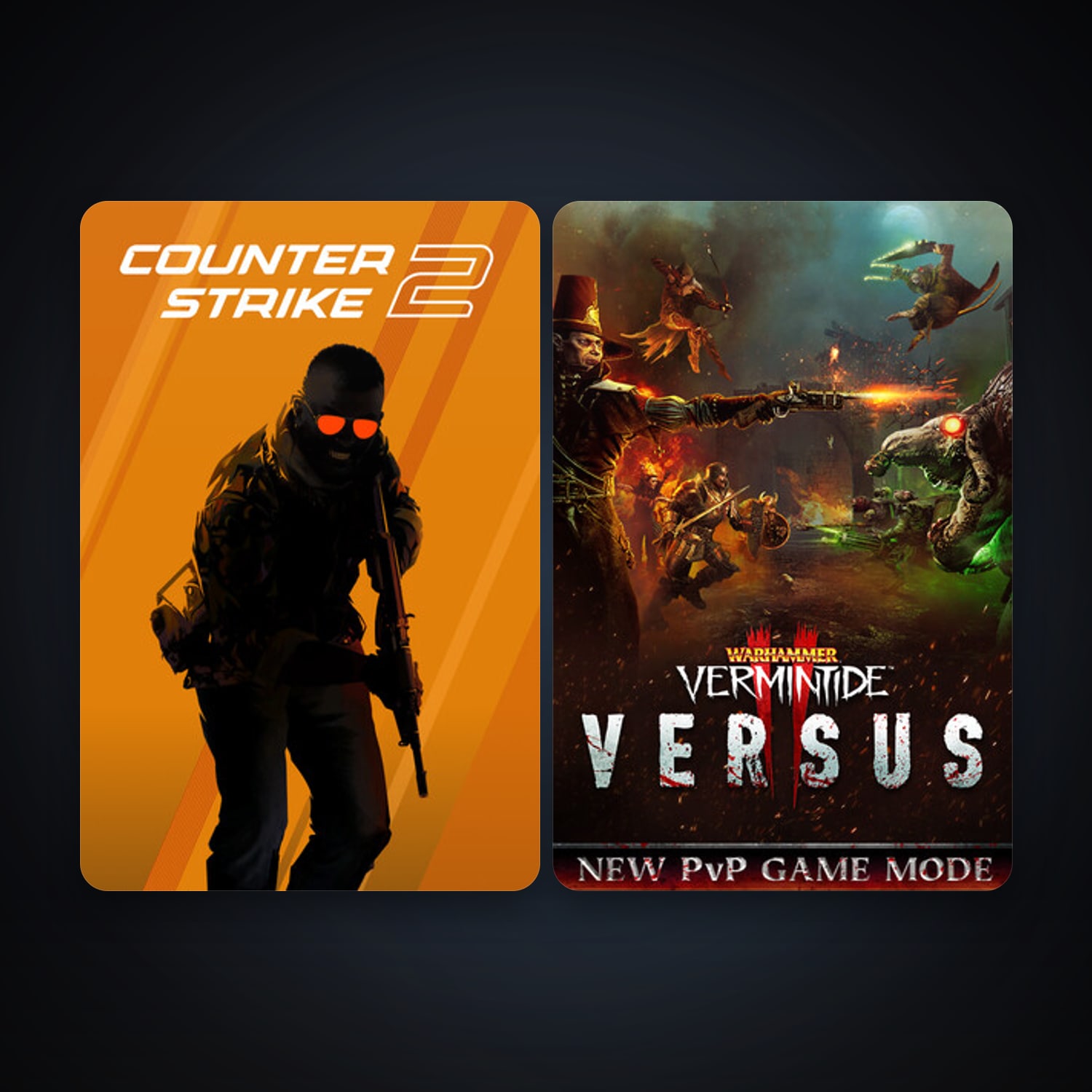 CS2 Prime + Warhammer: Vermintide 2, 2 games, clean — HabibiAccounts
