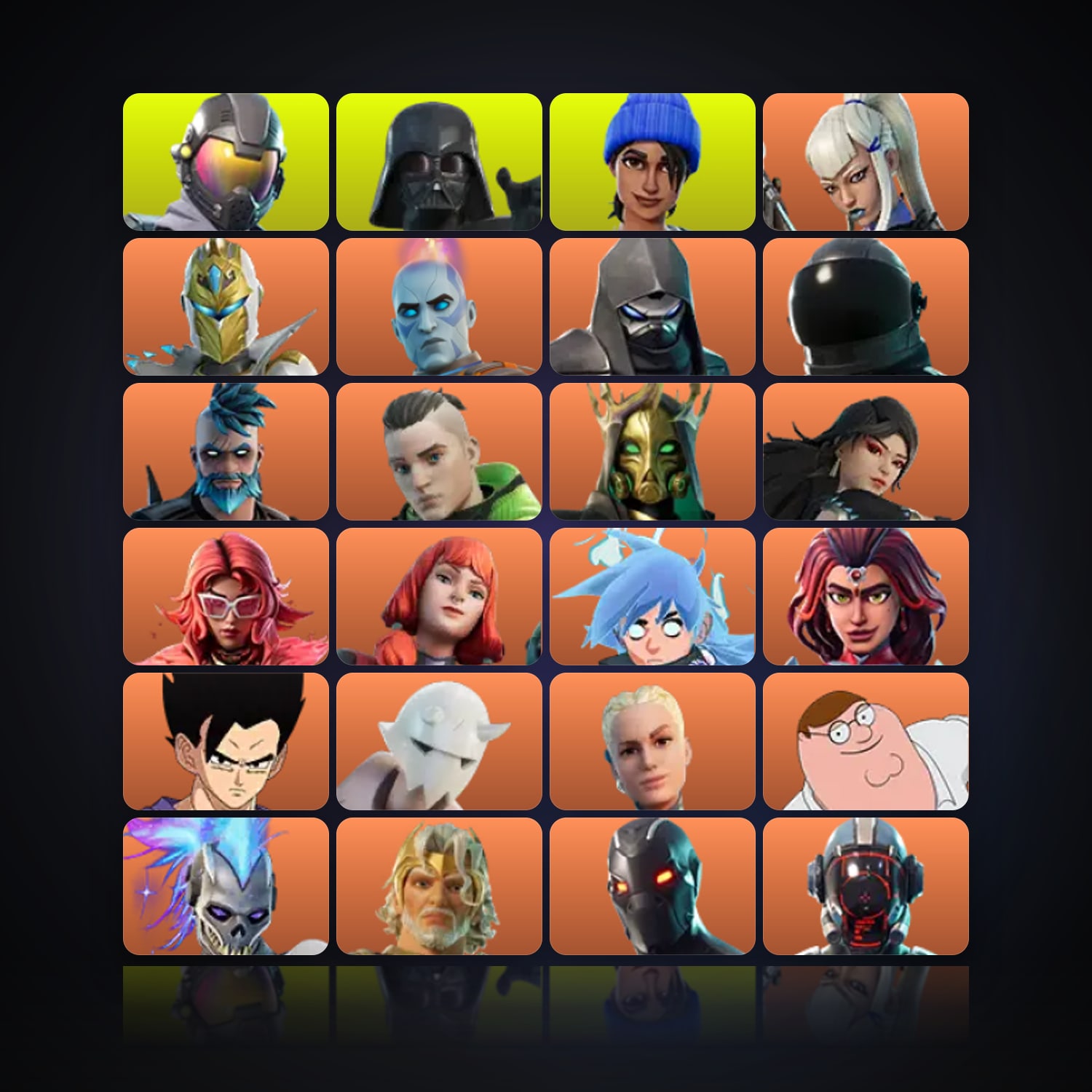 Fortnite | 128 Skins | 650 V-Bucks | Level 1654 | 126 Wins — HabibiAccounts