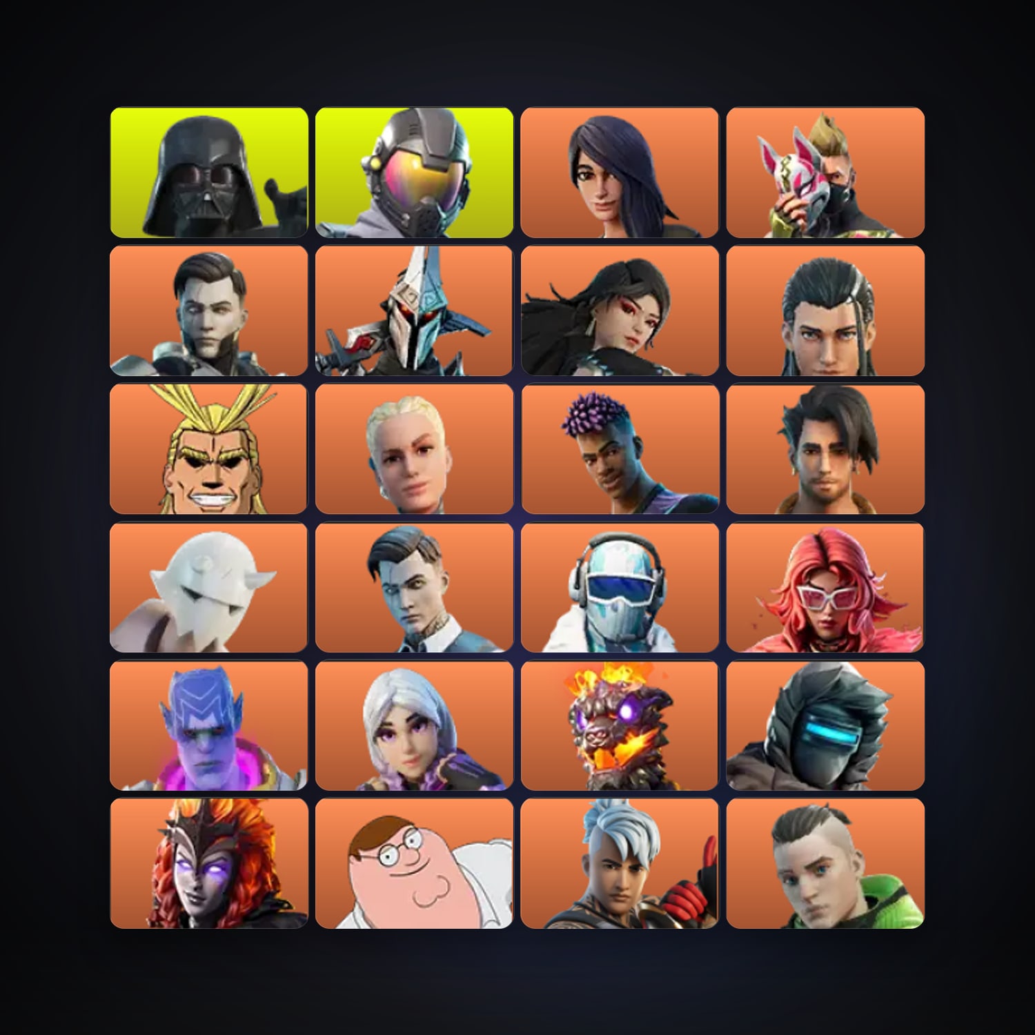 Fortnite | 412 Skins | 200 V-Bucks | Level 3783 | 390 Wins — HabibiAccounts