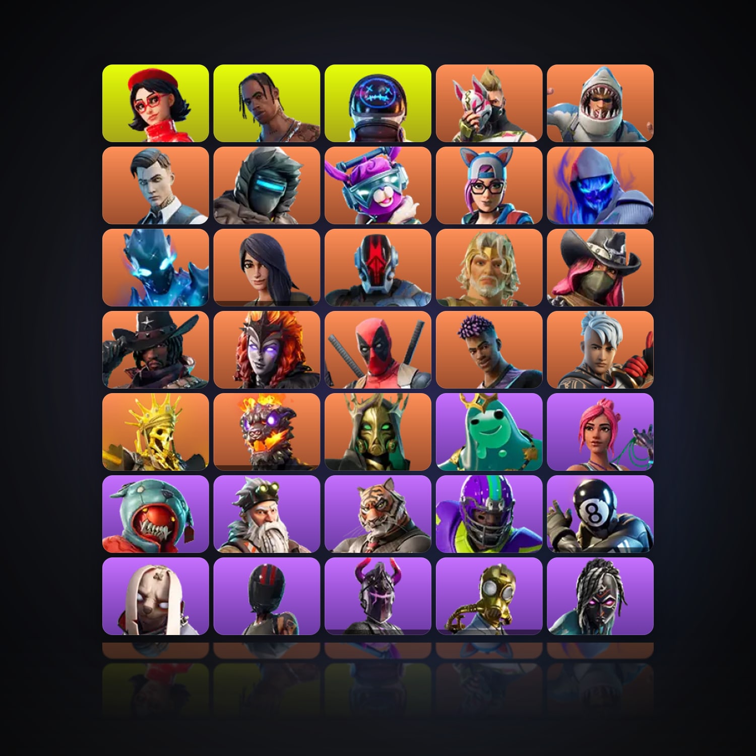 Fortnite | 139 Skins | 1.1K V-Bucks | Level 807 | 43 Wins — HabibiAccounts