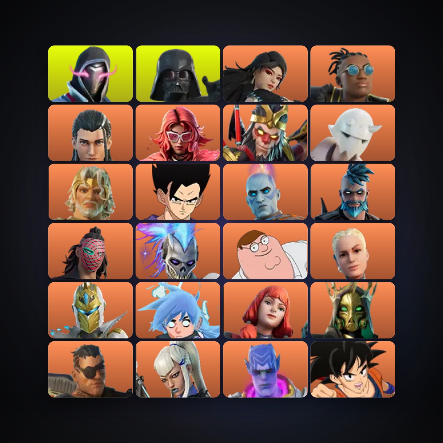 Xander — Darth Vader — 308 skins — 3.3K V-Bucks — lvl 3497 — HabibiAccounts