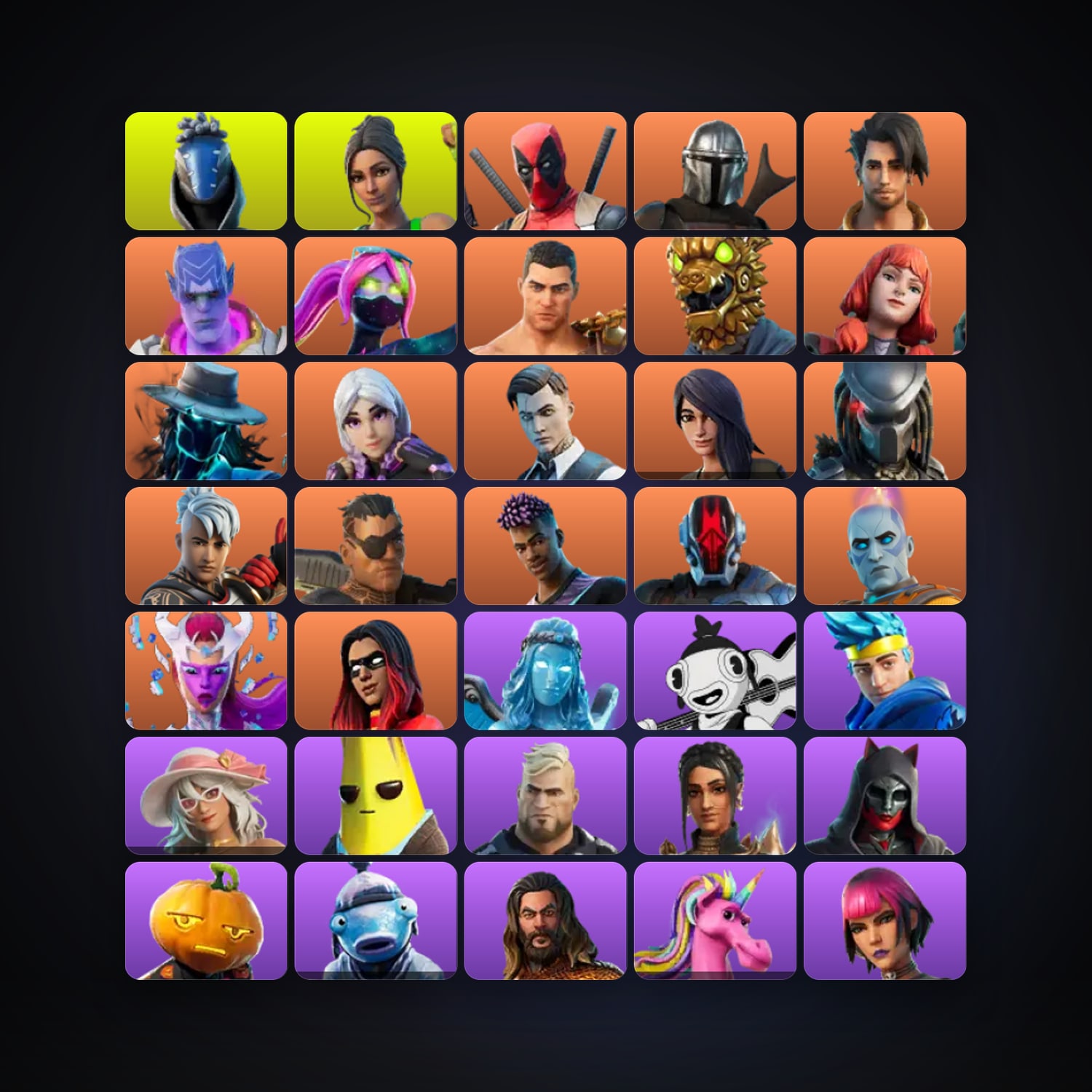 Fortnite | 174 Skins | 100 V-Bucks | Level 2158 | 184 Wins — HabibiAccounts