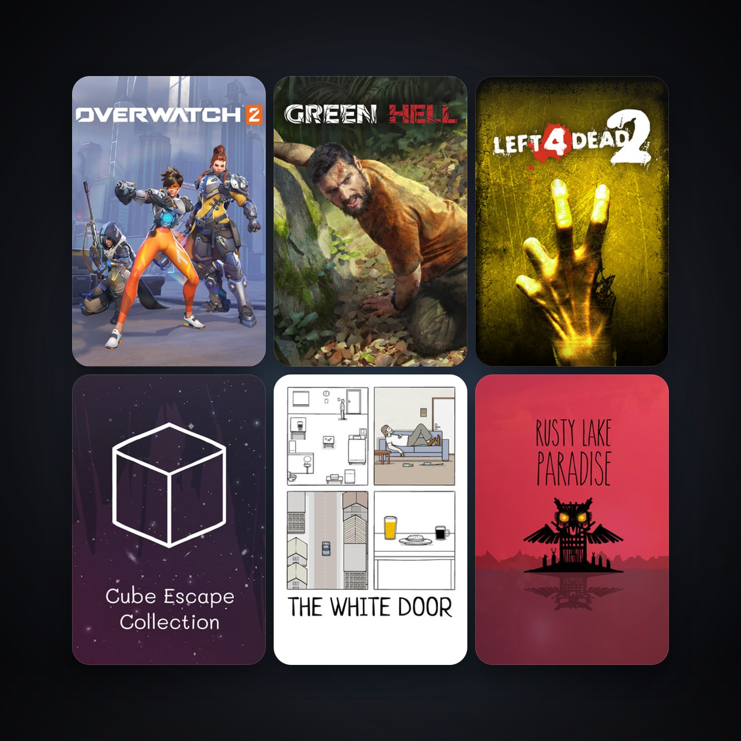 Left 4 Dead 2 + Rusty Lake Paradise, 13 games, clean — HabibiAccounts