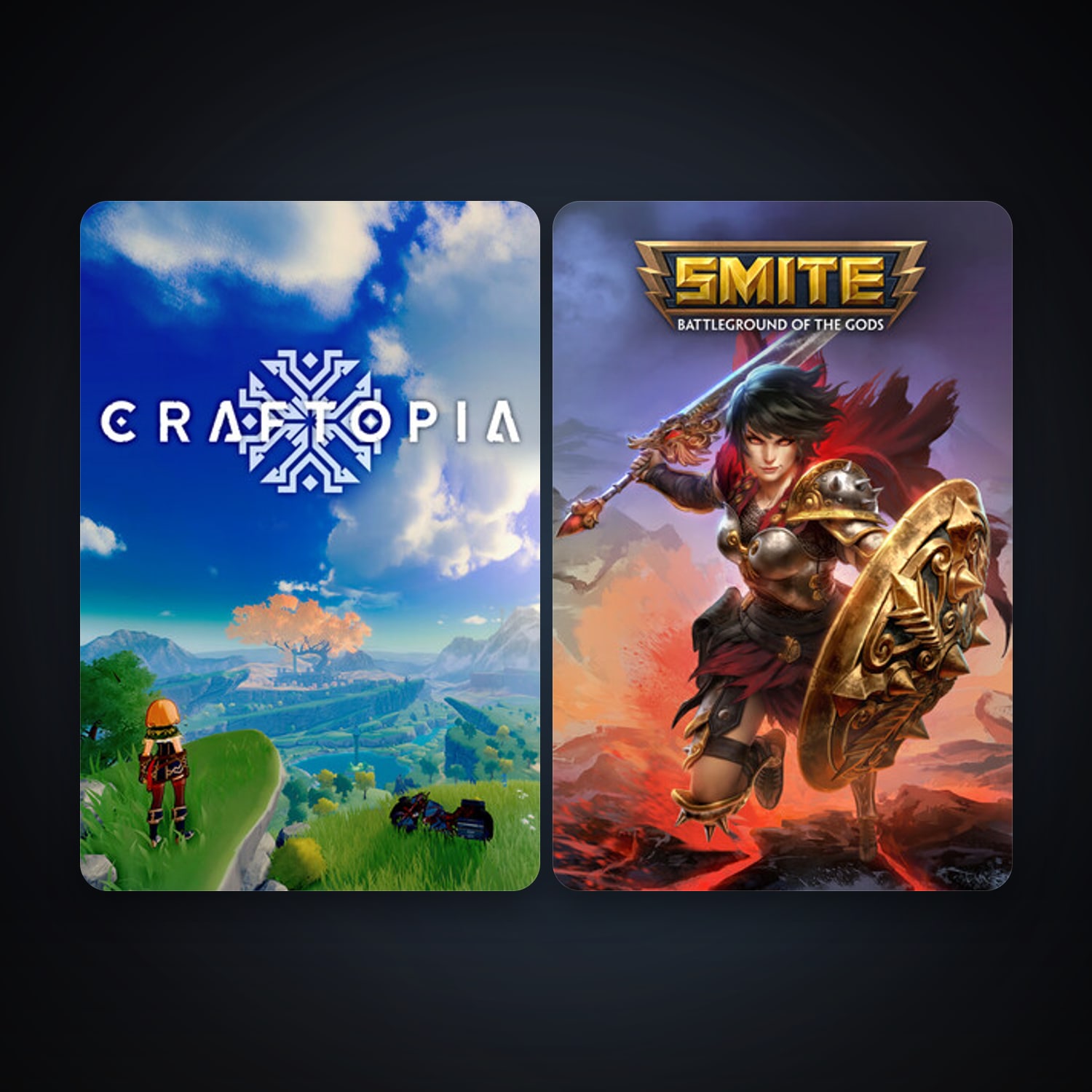 SMITE + Craftopia, 3 games, clean — HabibiAccounts