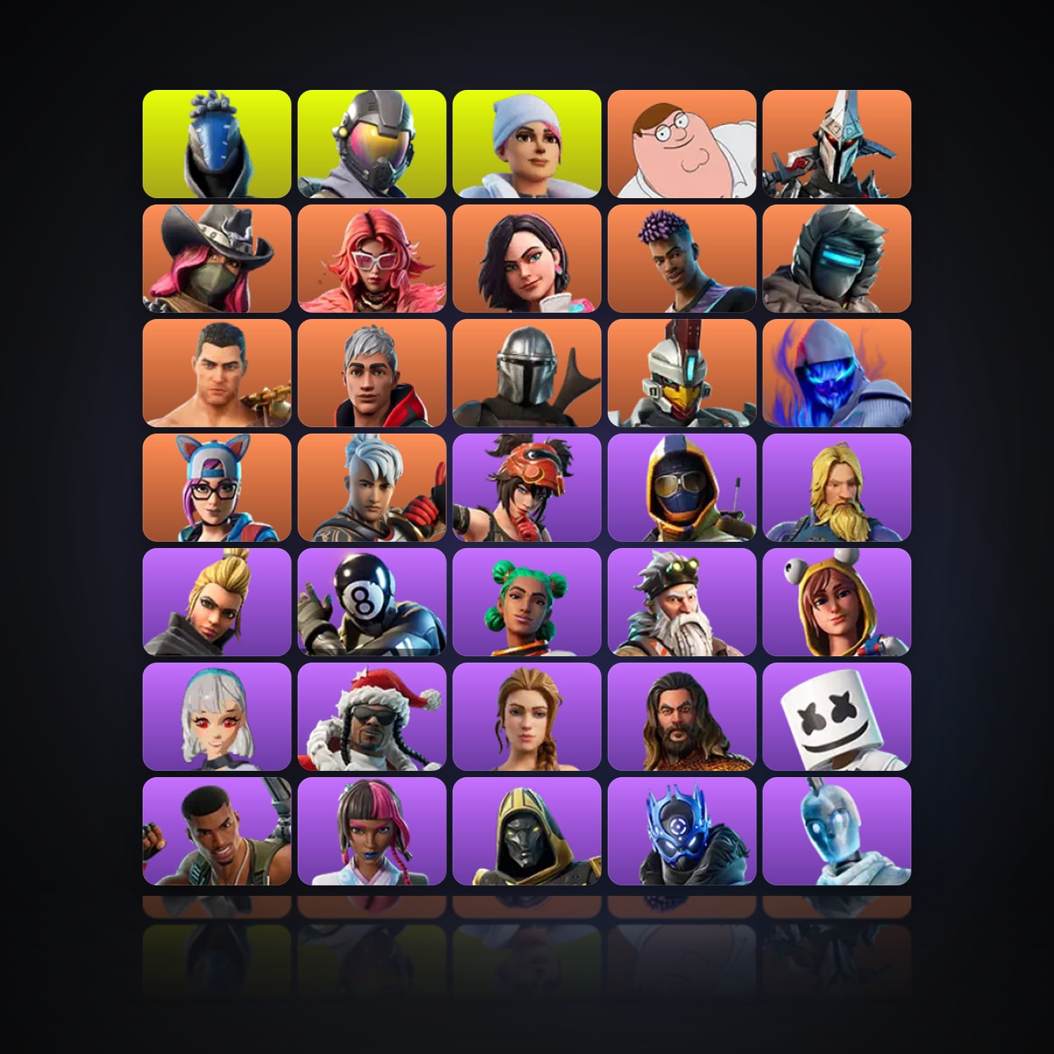 Fortnite | 112 Skins | 400 V-Bucks | Level 5769 | 748 Wins — HabibiAccounts