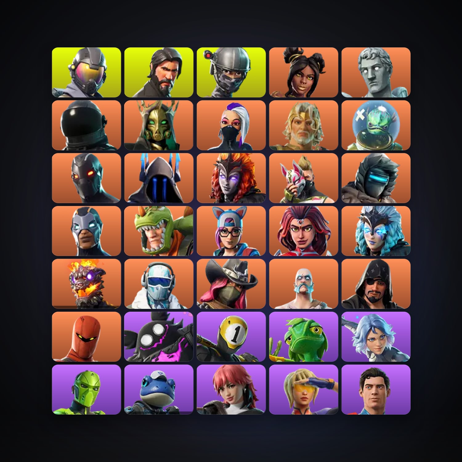 Fortnite | 250 Skins | 200 V-Bucks | Level 2394 | 102 Wins — HabibiAccounts