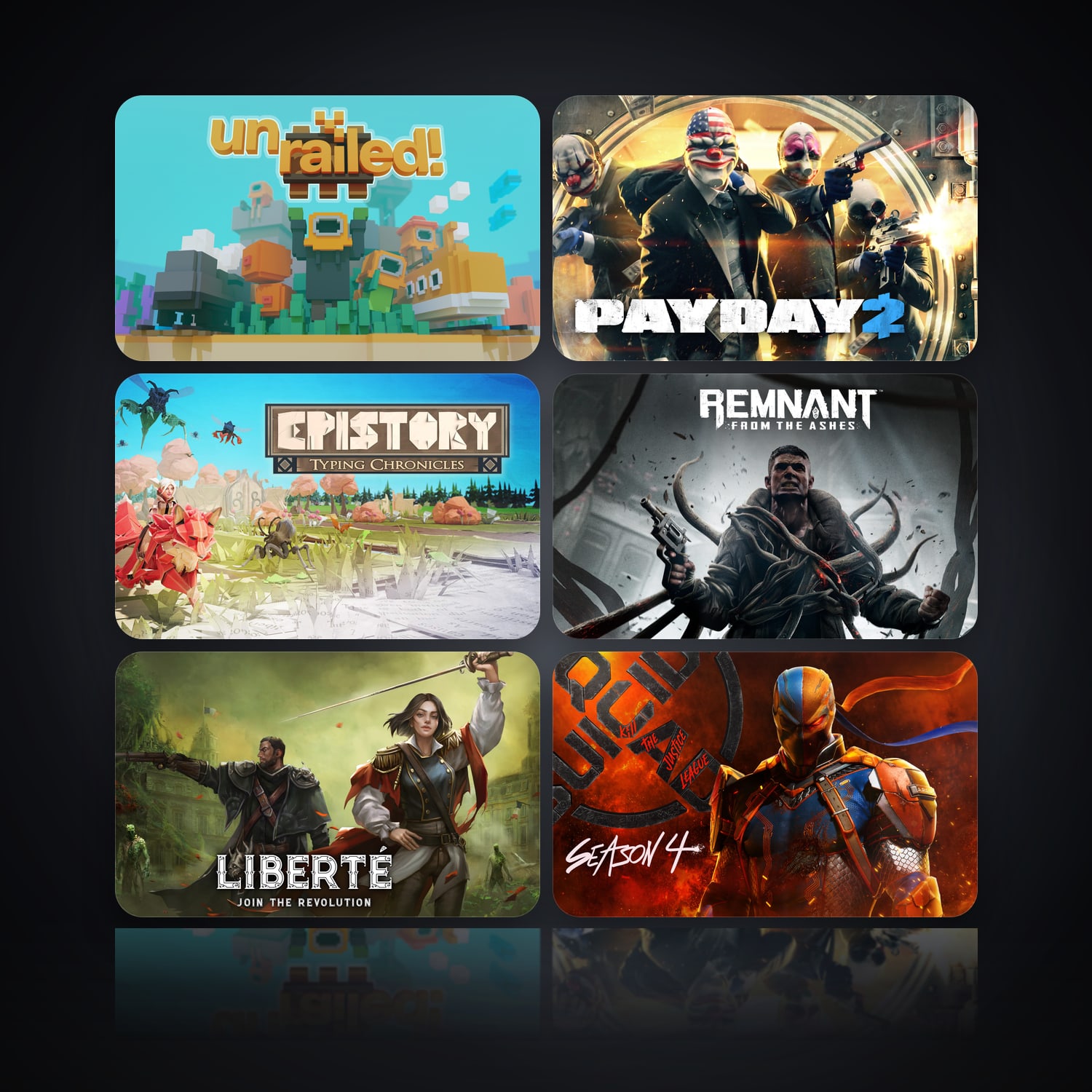 Unrailed & PAYDAY 2 | 22 Games — HabibiAccounts
