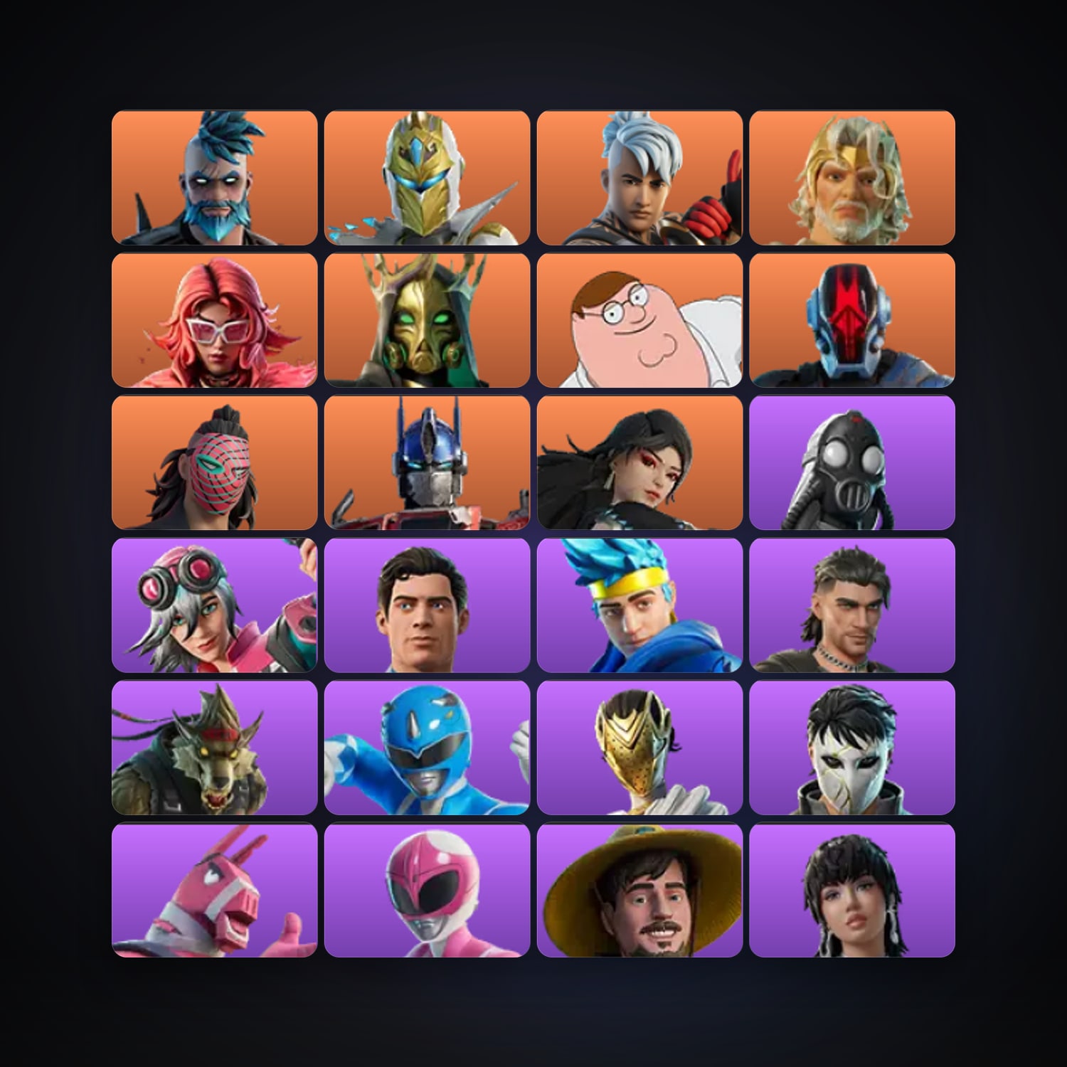 Fortnite locker — 280 skins — 4.3K V-Bucks — lvl 2580 — HabibiAccounts