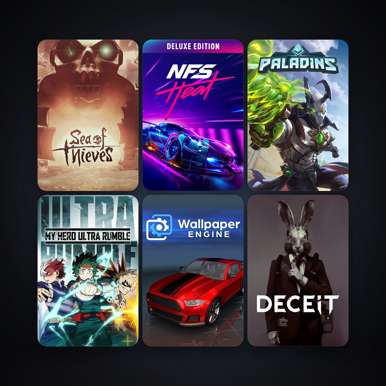 Wallpaper Engine + VRChat, 31 games, clean — HabibiAccounts
