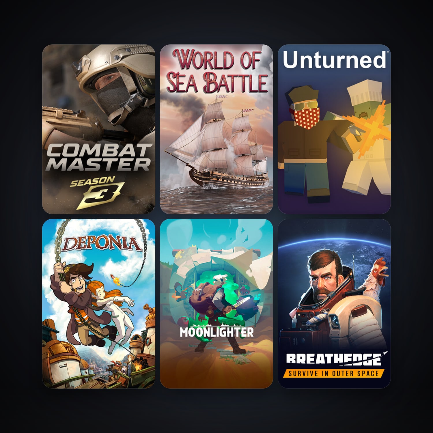 Deponia + Unturned, 30 games, clean — HabibiAccounts