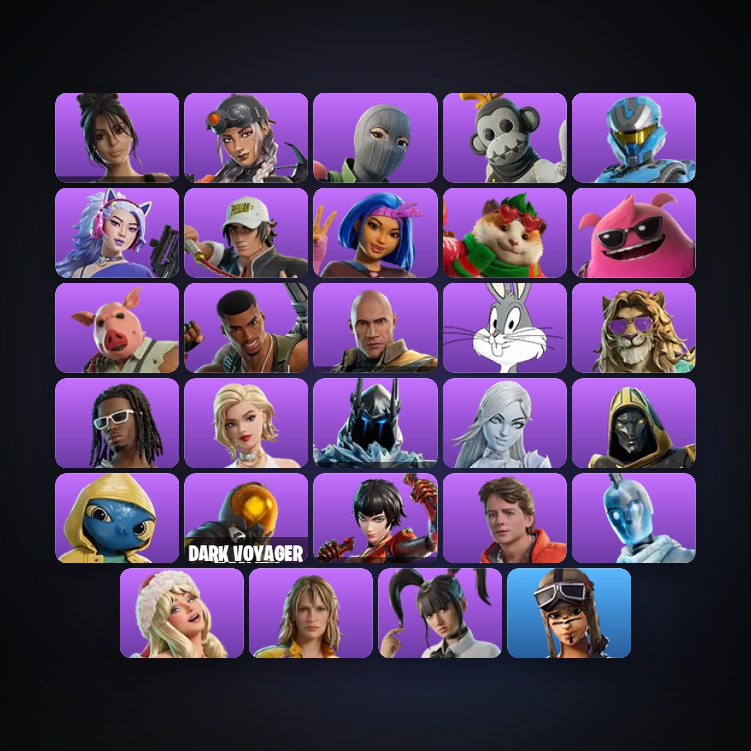 Fortnite locker — 29 skins — 200 V-Bucks — lvl 2675 — HabibiAccounts