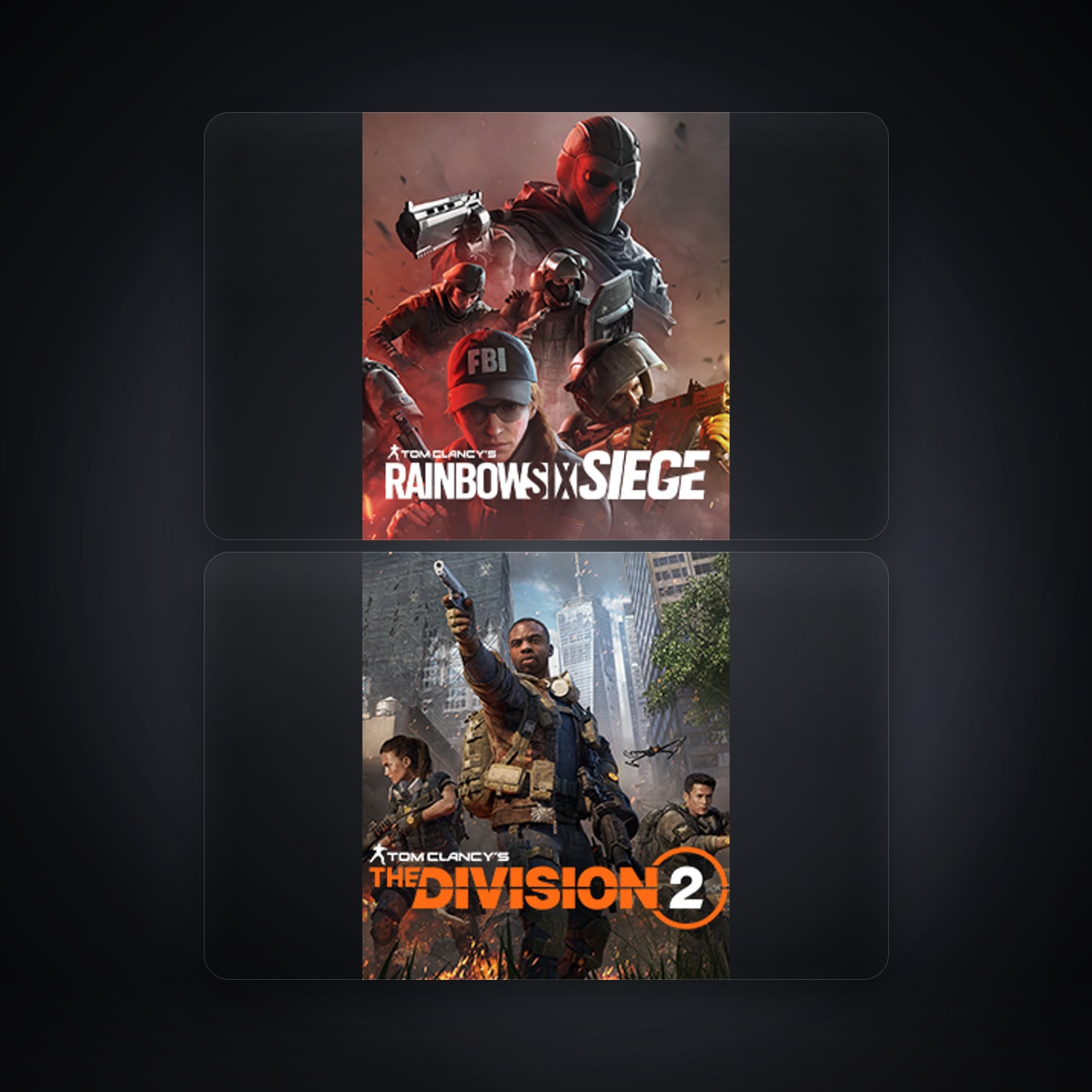 Ubisoft Tom Clancy's Rainbow Six Siege (Steam) + Tom Clancy's The Division 2 — US — HabibiAccounts