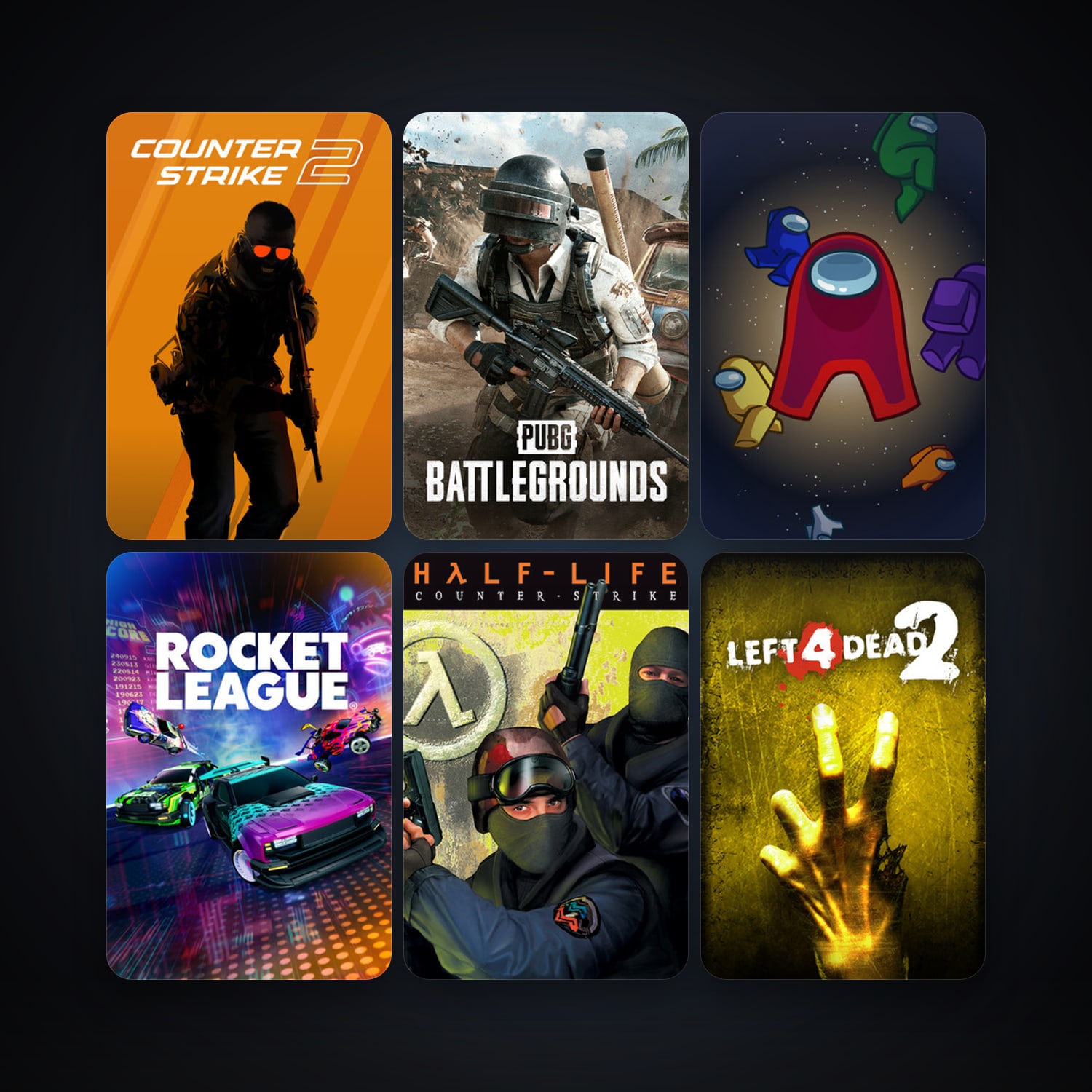 Counter-Strike + Left 4 Dead 2, 35 games, Steam 10, clean — HabibiAccounts