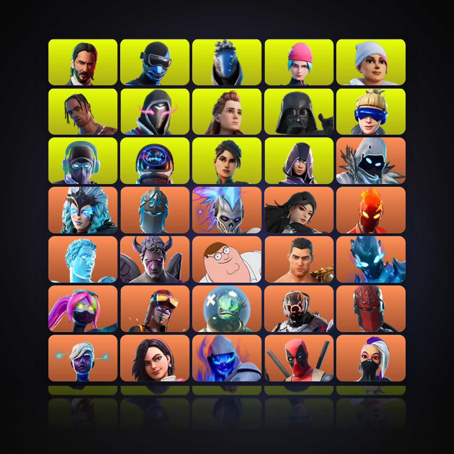 Fortnite | 965 Skins | 1K V-Bucks | Level 6973 | 1.1K Wins — HabibiAccounts