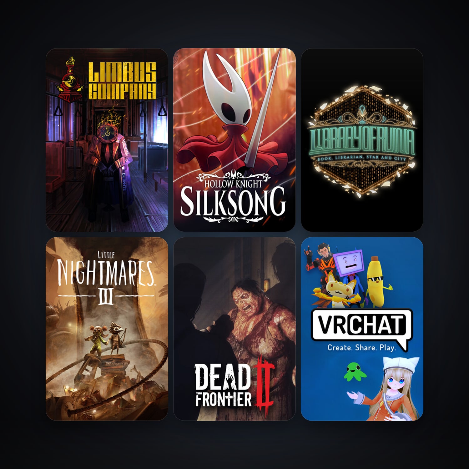 VRChat + Dead Frontier 2, 12 games, clean — HabibiAccounts