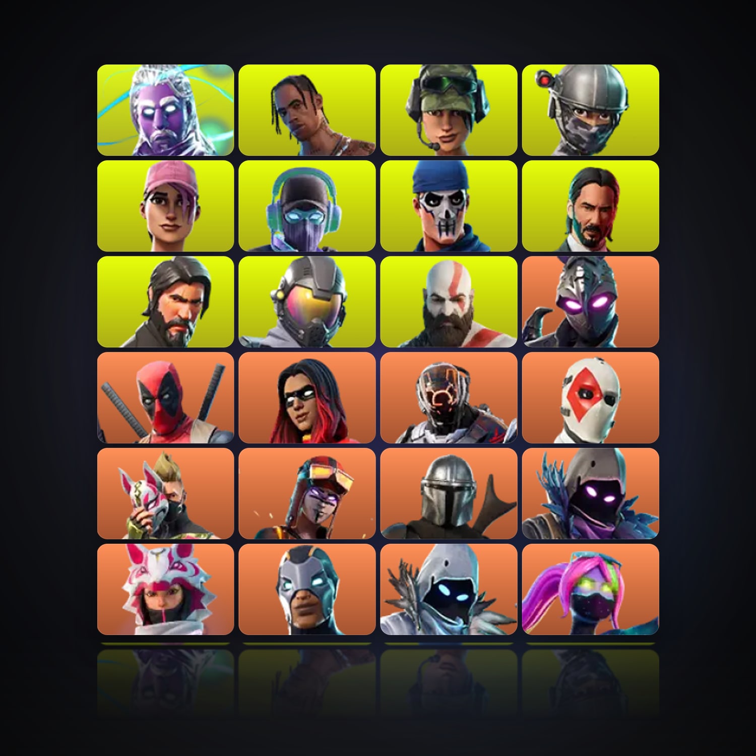 Fortnite | 222 Skins | 350 V-Bucks | Level 2047 | 499 Wins — HabibiAccounts