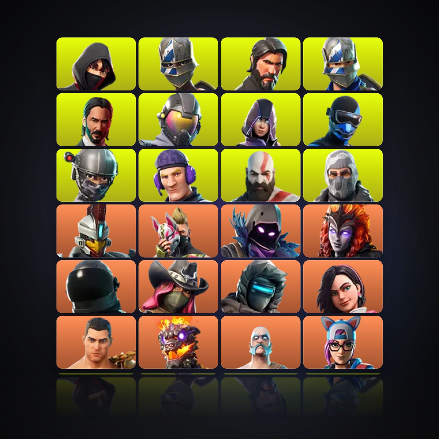 Fortnite | 104 Skins | 1.6K V-Bucks | Level 1227 | 392 Wins — HabibiAccounts
