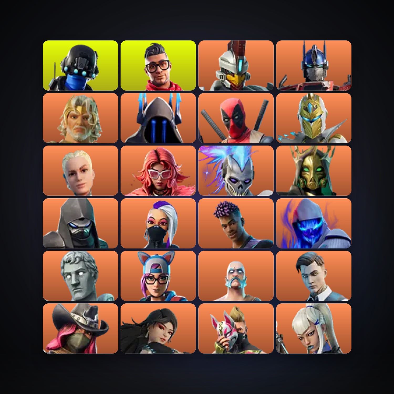Fortnite locker — 194 skins — 2.8K V-Bucks — lvl 2816 — HabibiAccounts