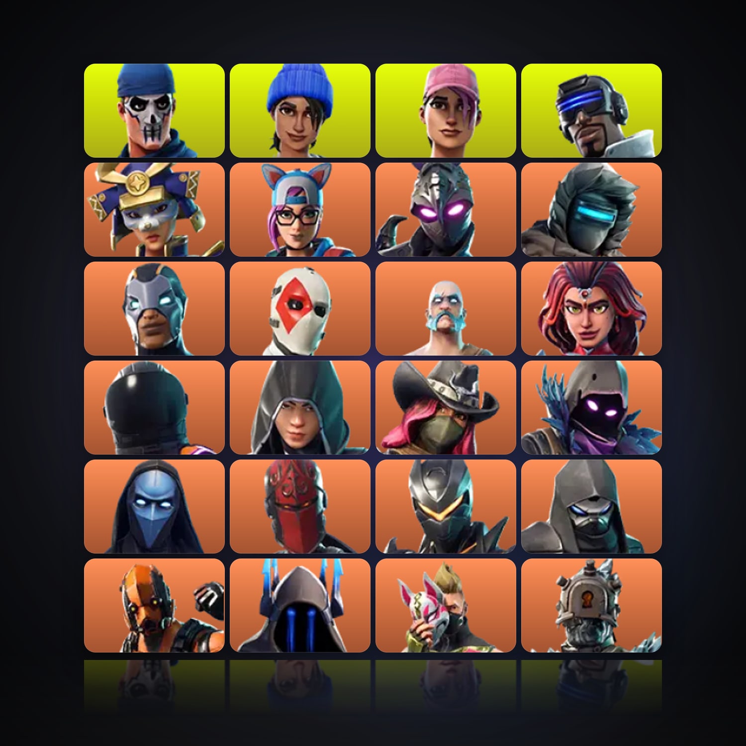 Fortnite | 72 Skins | 400 V-Bucks | Level 1320 | 406 Wins — HabibiAccounts