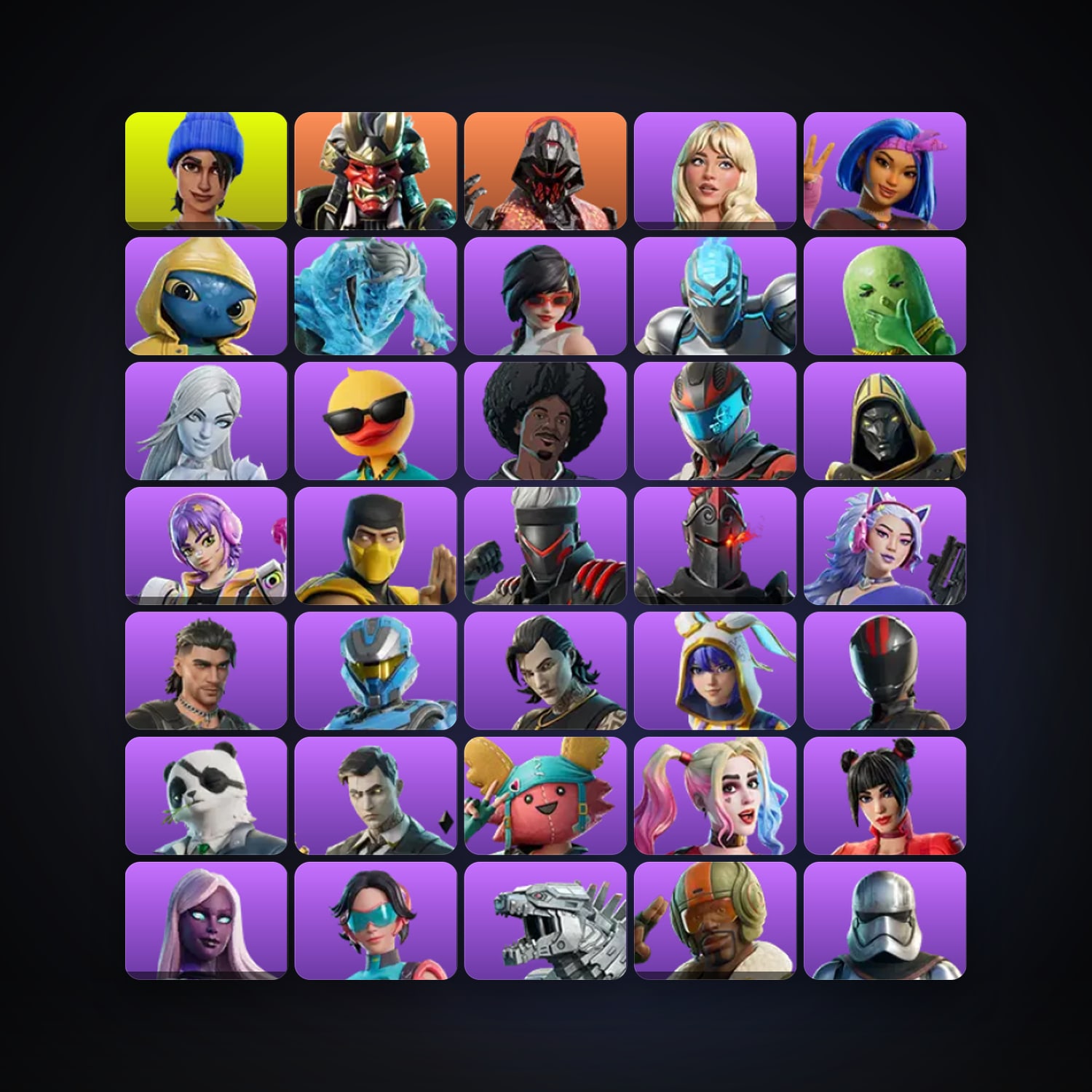 Fortnite | 193 Skins | 3.5K V-Bucks | Level 3106 | 1.1K Wins — HabibiAccounts