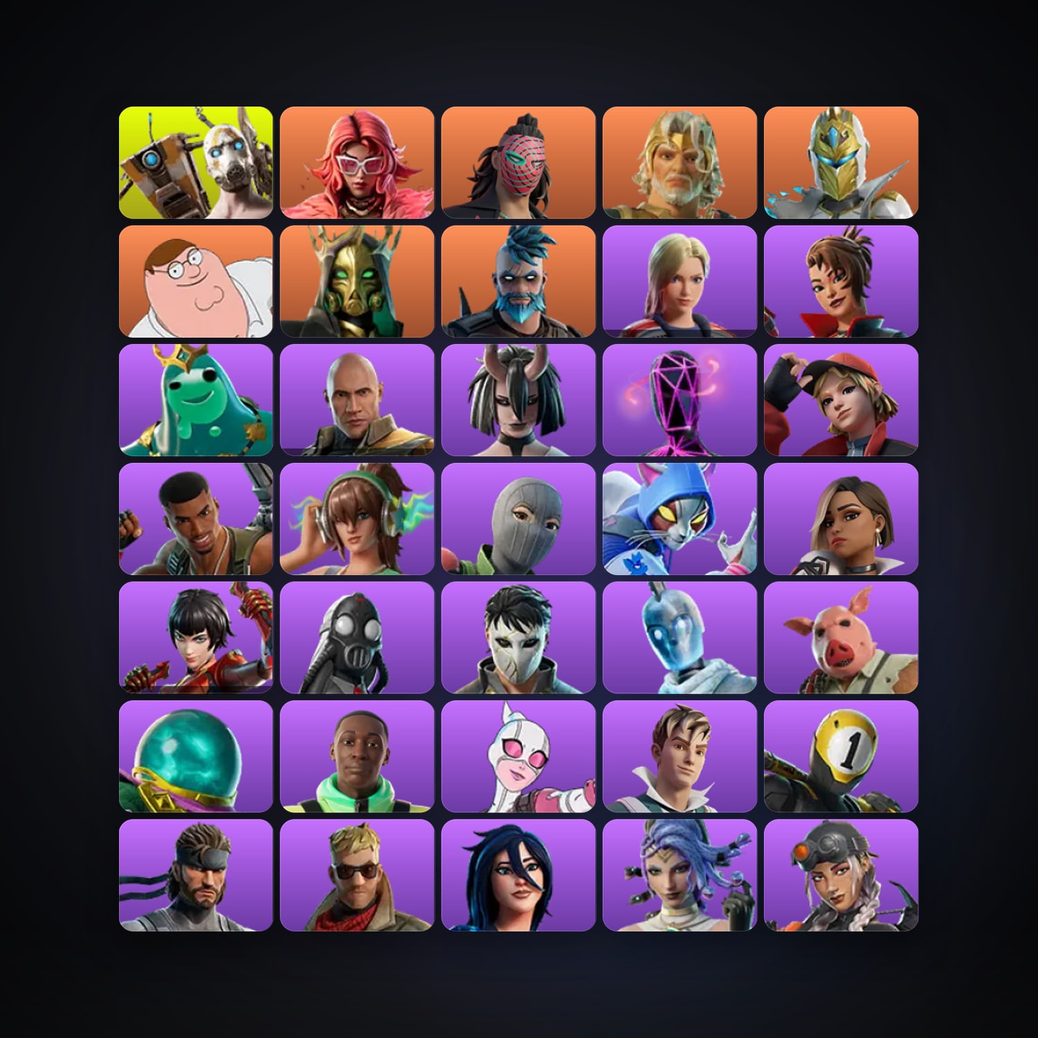 Fortnite | 114 Skins | 200 V-Bucks | Level 4861 | 342 Wins — HabibiAccounts