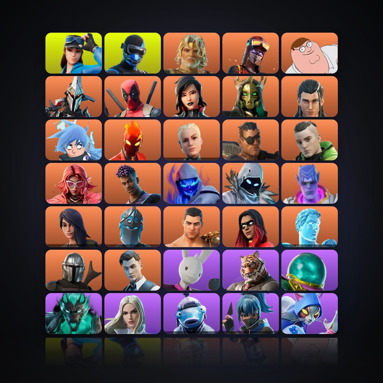 Fortnite | 155 Skins | 300 V-Bucks | Level 4990 | 517 Wins — HabibiAccounts