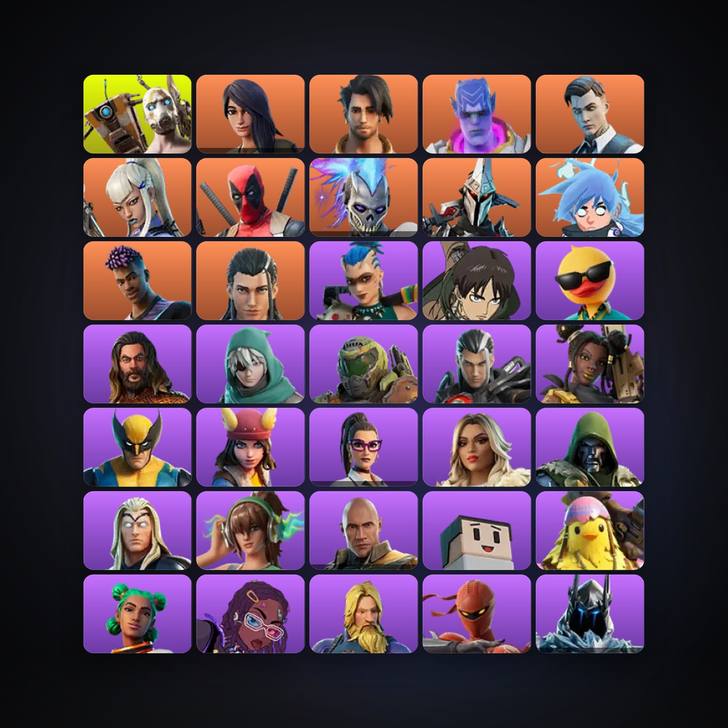 Fortnite | 96 Skins | 700 V-Bucks | Level 1255 | 189 Wins — HabibiAccounts