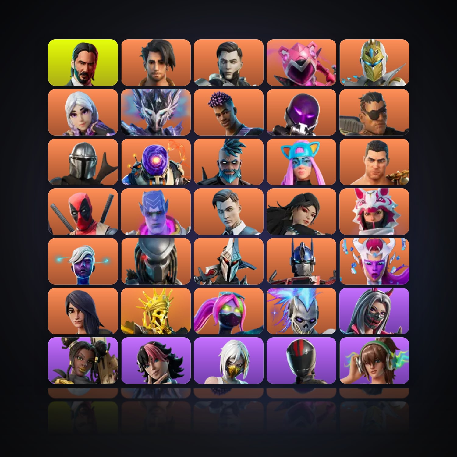 Fortnite | 380 Skins | 100 V-Bucks | Level 5489 | 759 Wins — HabibiAccounts