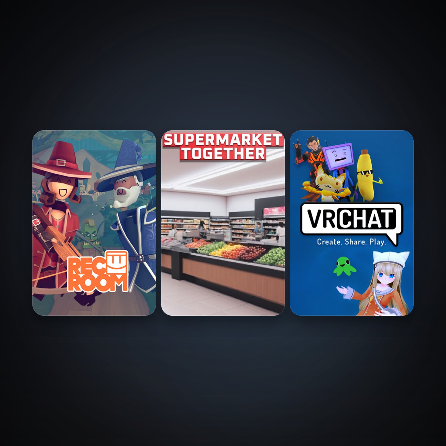 VRChat + Rec Room, 4 games, clean — HabibiAccounts