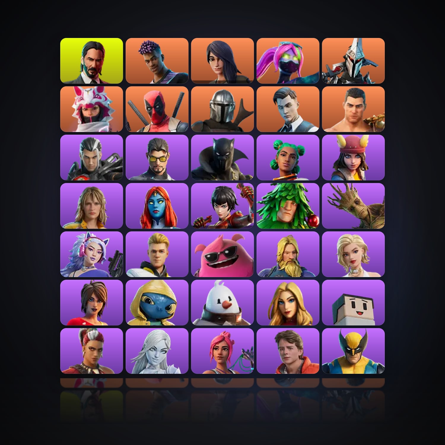 Fortnite | 86 Skins | 900 V-Bucks | Level 1670 | 210 Wins — HabibiAccounts