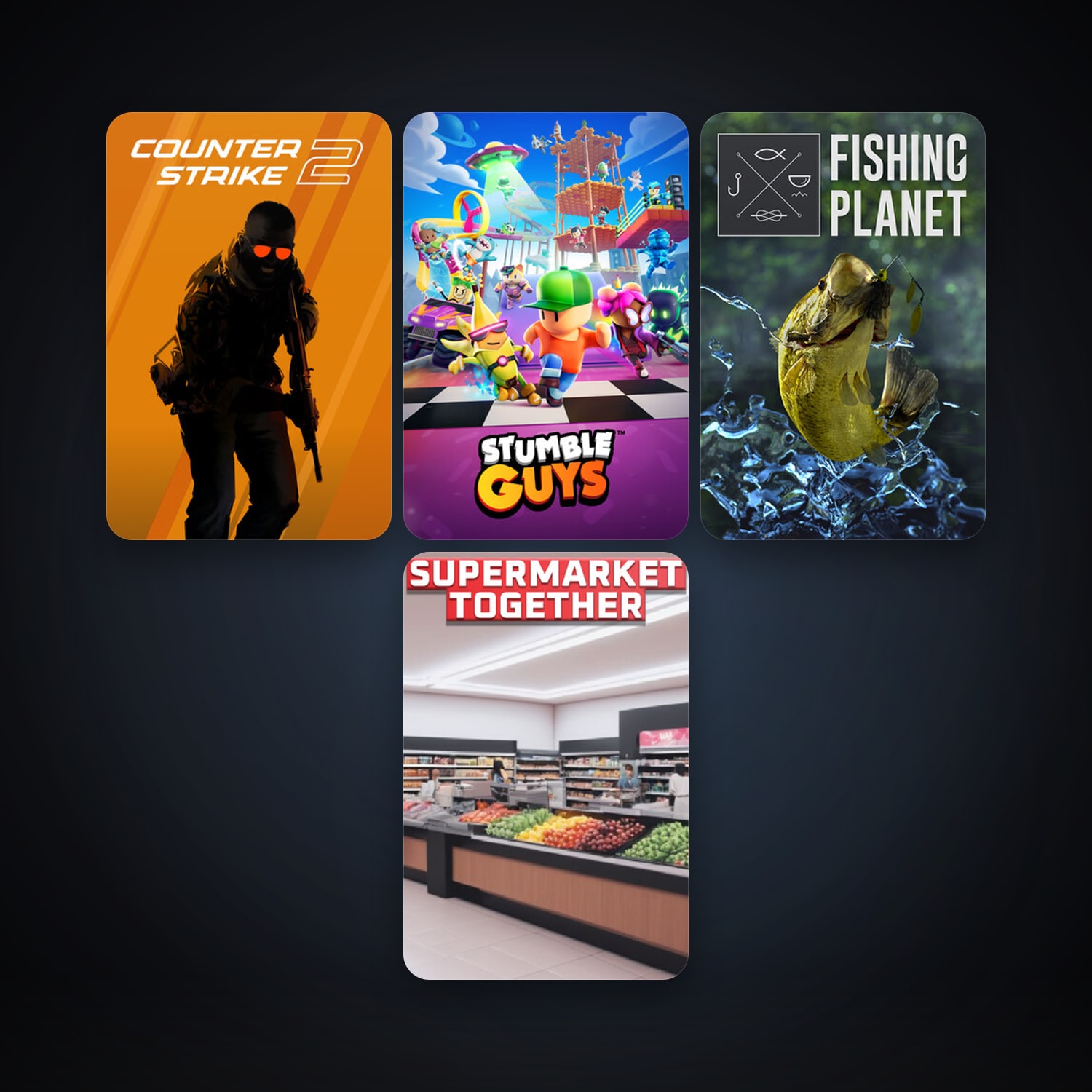 CS2 Prime + Fishing Planet, 5 games, clean — HabibiAccounts