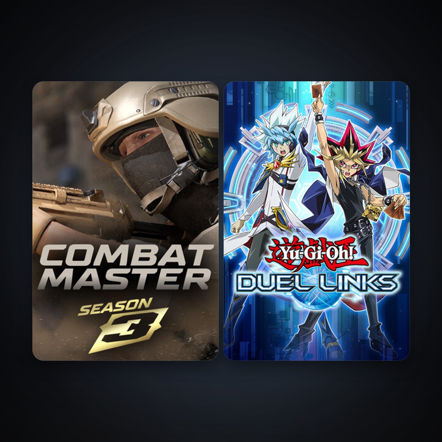 Combat Master: Season 1 & Yu-Gi-Oh! Duel Links | Clean — HabibiAccounts