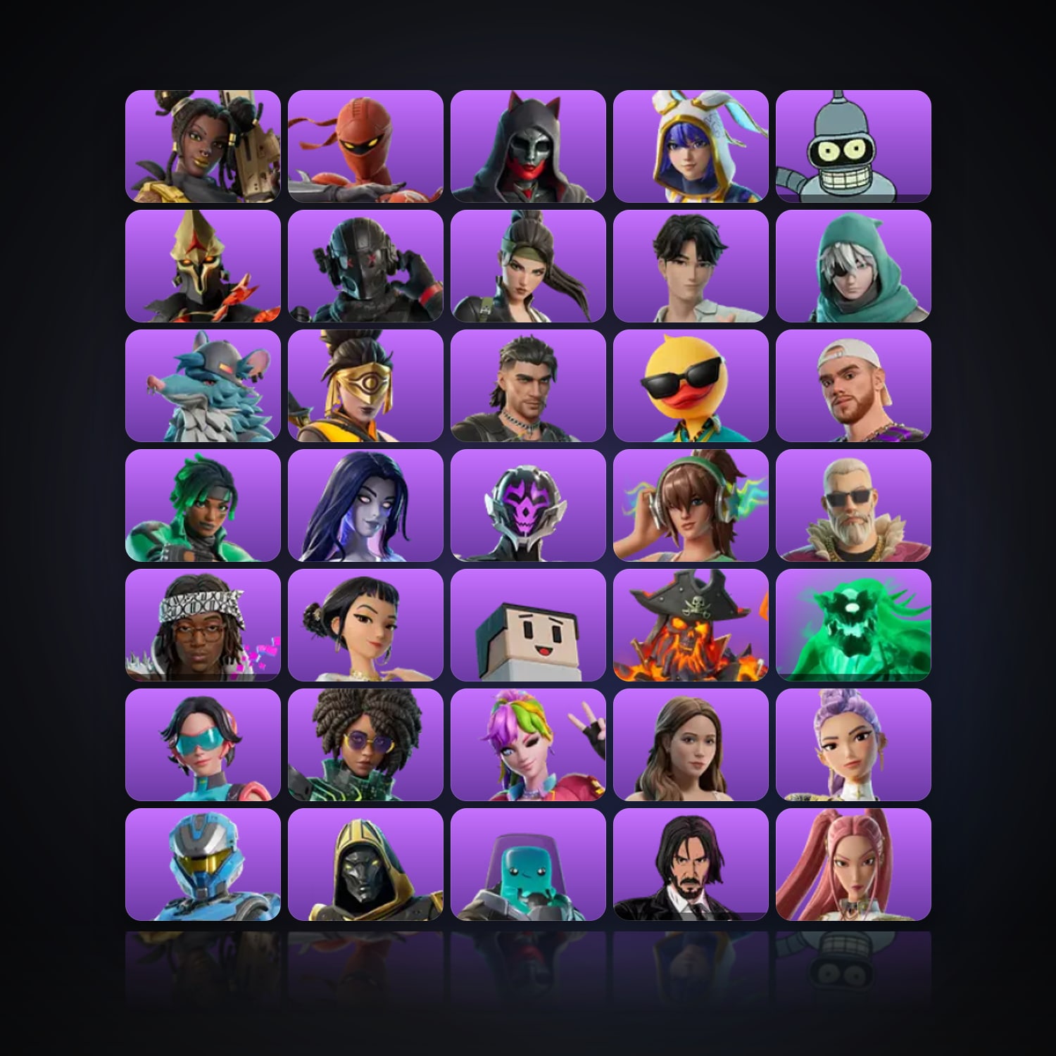 Fortnite | 42 Skins | 3.5K V-Bucks | Level 1119 | 76 Wins — HabibiAccounts