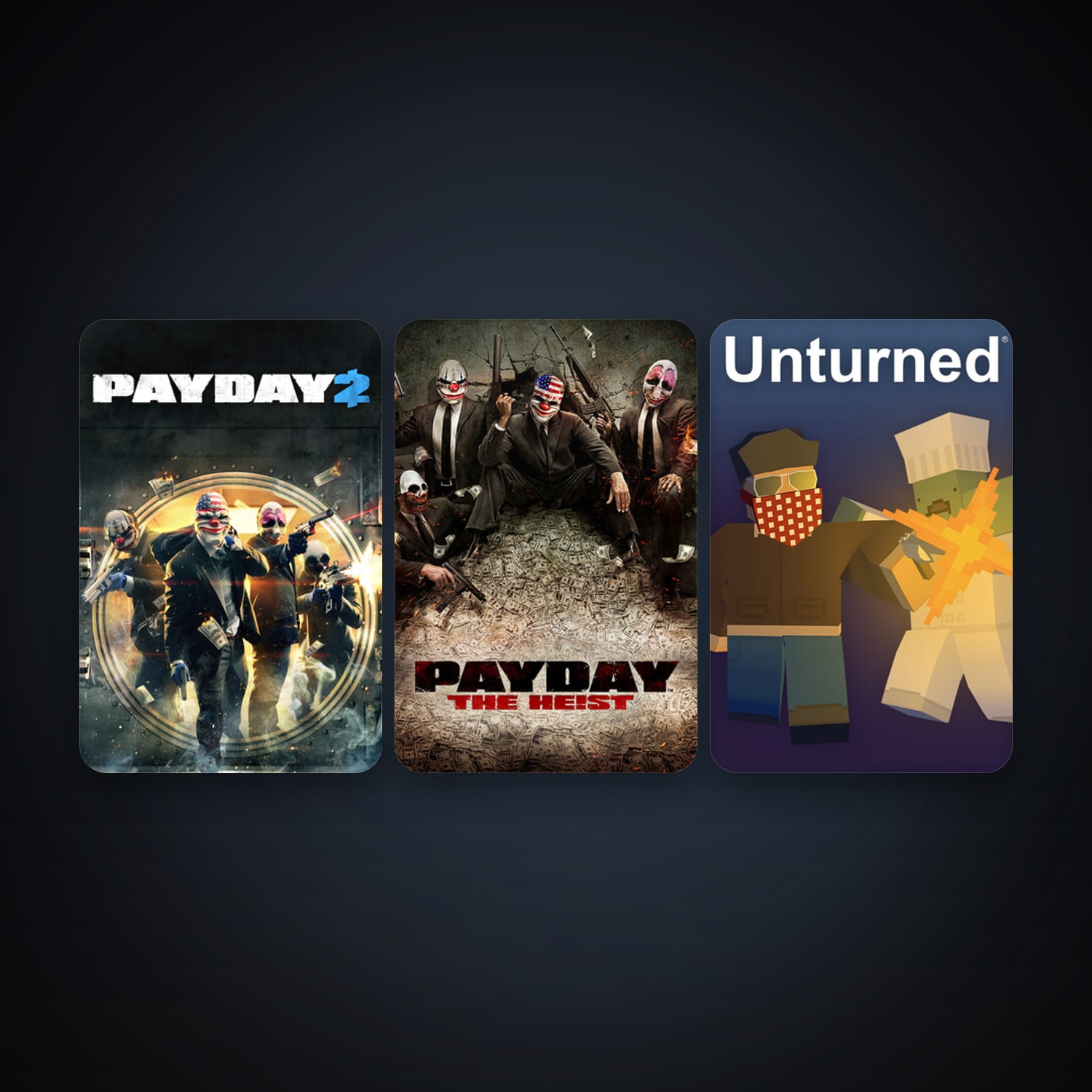 PAYDAY The Heist + PAYDAY 2, 5 games, clean — HabibiAccounts