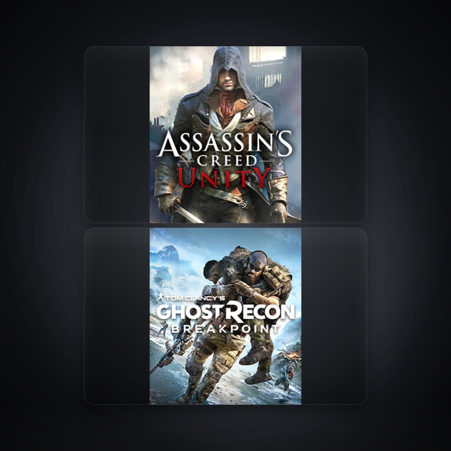 Ubisoft Assassin's Creed Unity + Tom Clancy's Ghost Recon Breakpoint — PL — HabibiAccounts