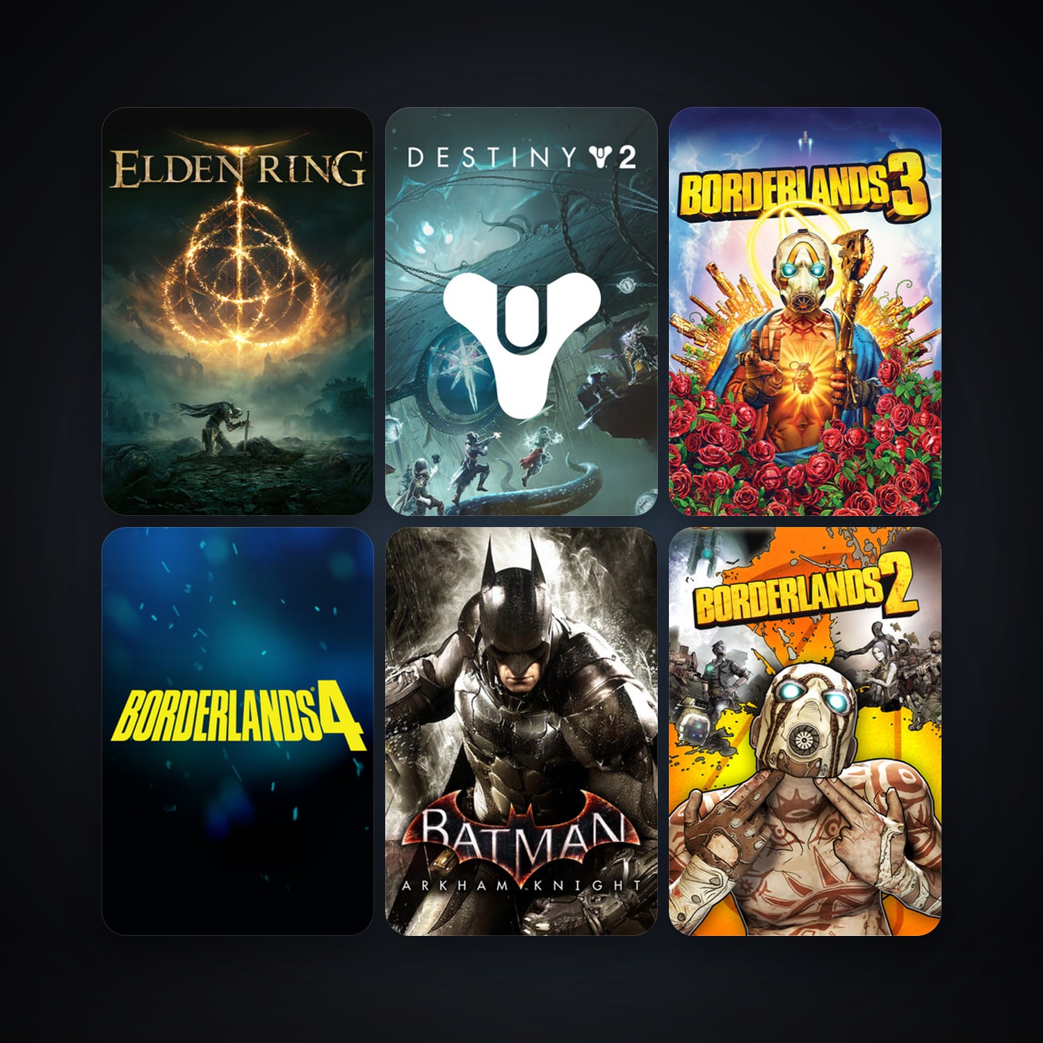 Borderlands 2 + Batman: Arkham City - Game of the Year Edition, 26 games, clean — HabibiAccounts