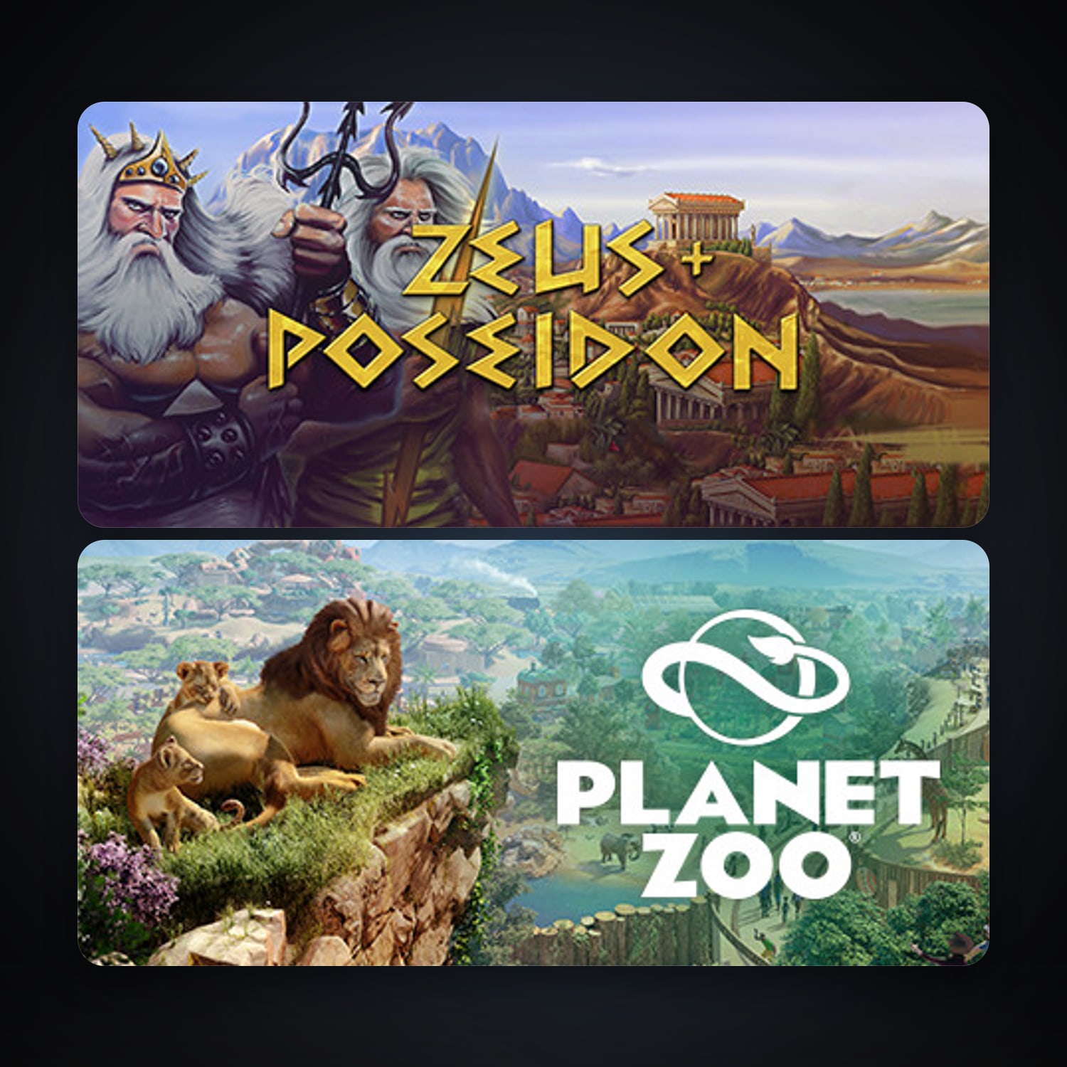 Zeus + Poseidon & Planet Zoo — HabibiAccounts