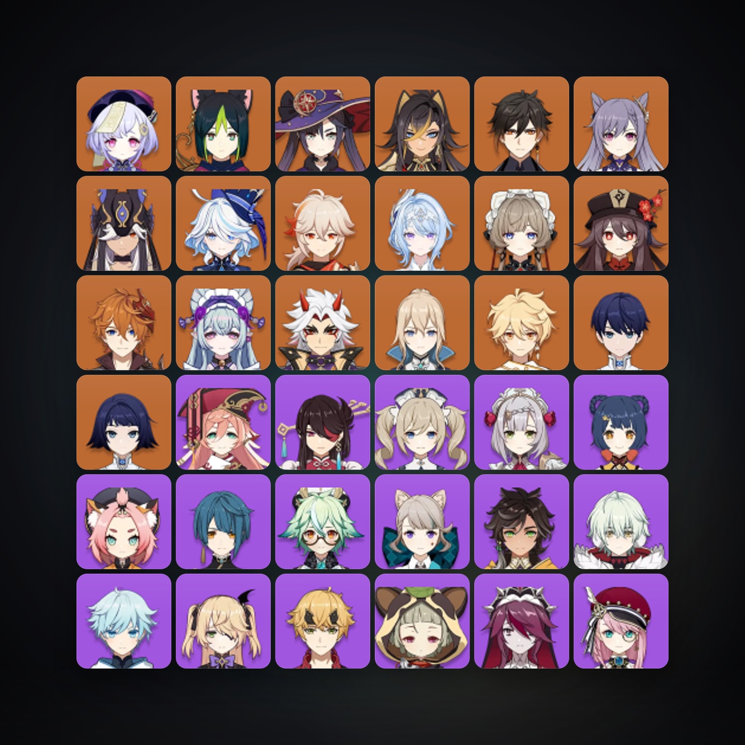Genshin Impact | AR 57 | 57 Chars | 16× 5★ — HabibiAccounts