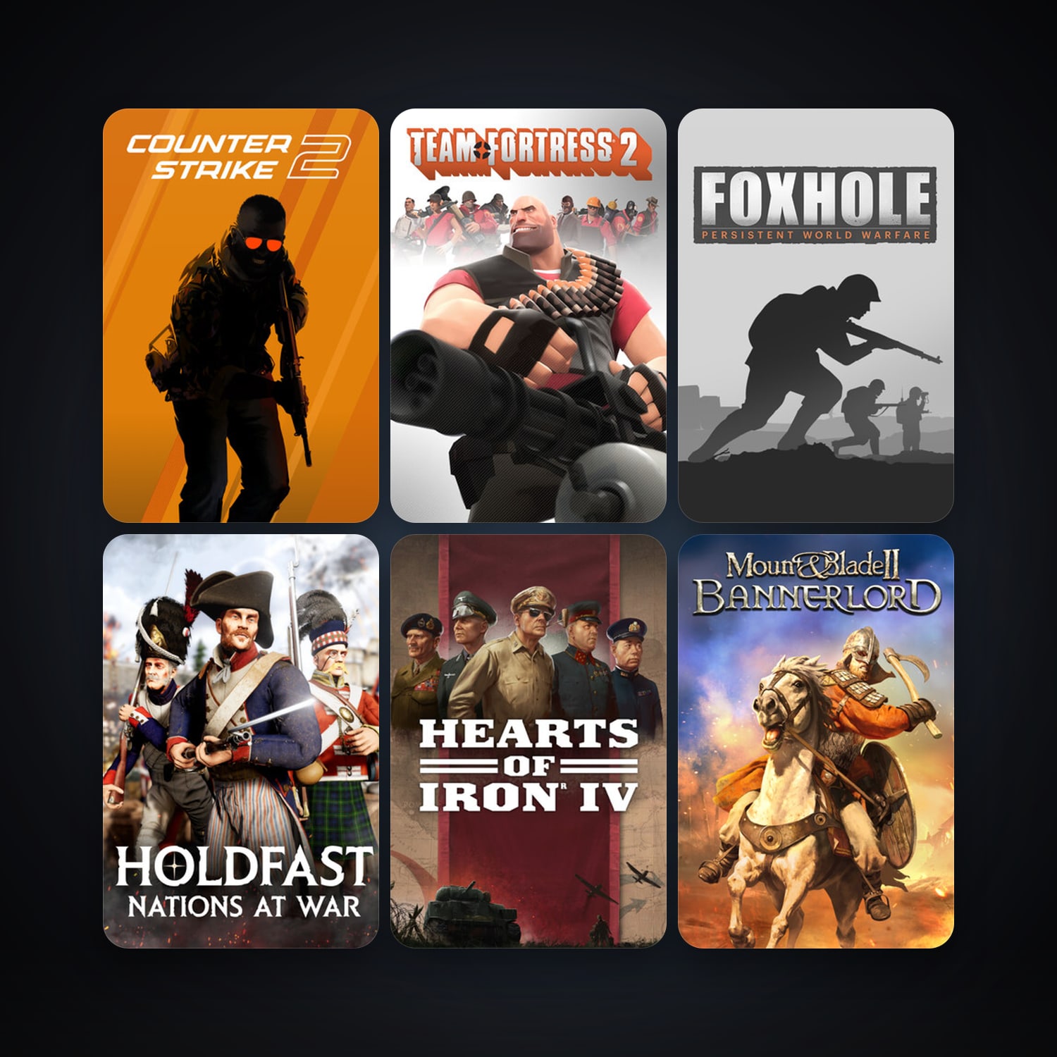 Foxhole & Team Fortress 2 | Level 35 | 222 Games | Clean — HabibiAccounts