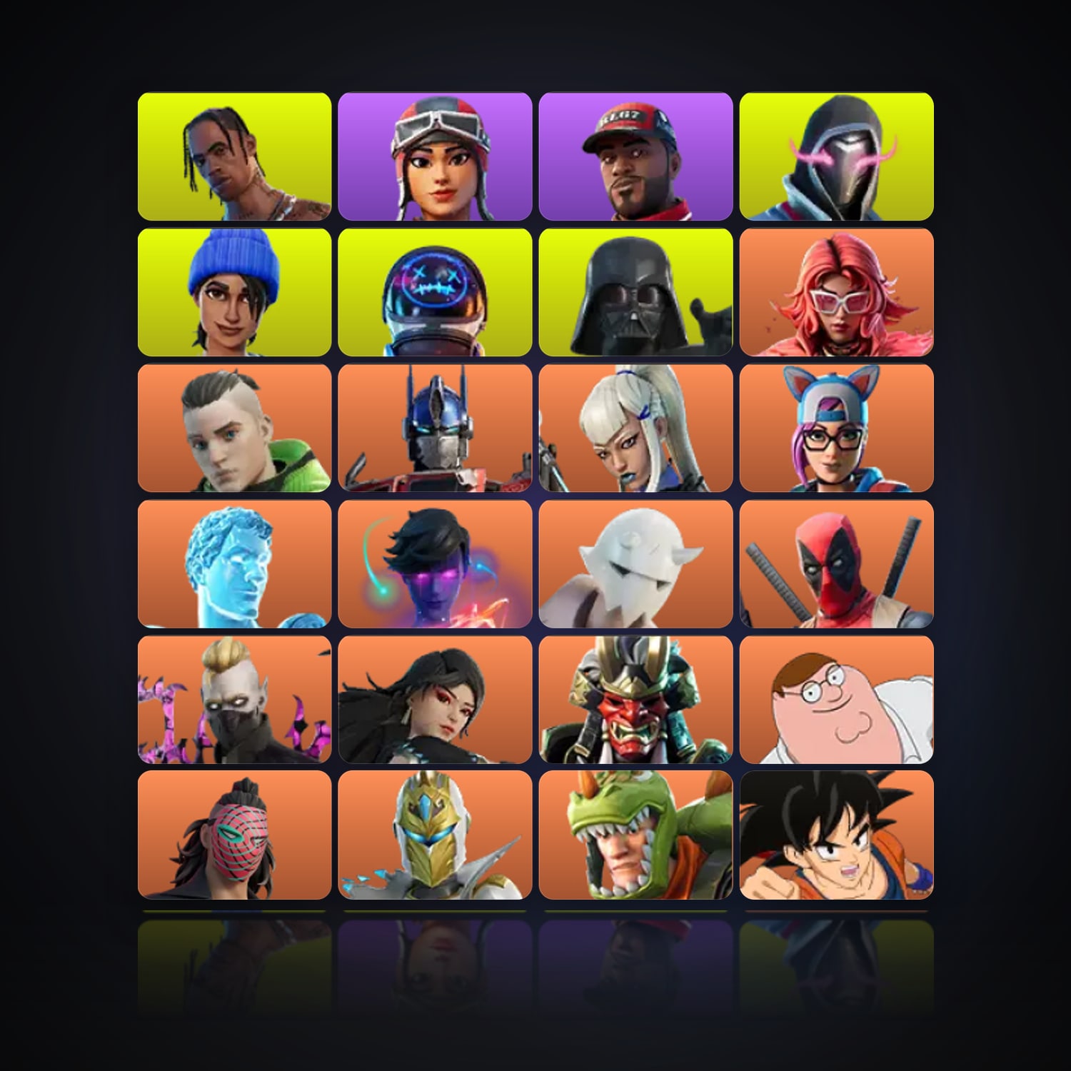 Fortnite | 381 Skins | 100 V-Bucks | Level 4577 | 1.1K Wins — HabibiAccounts