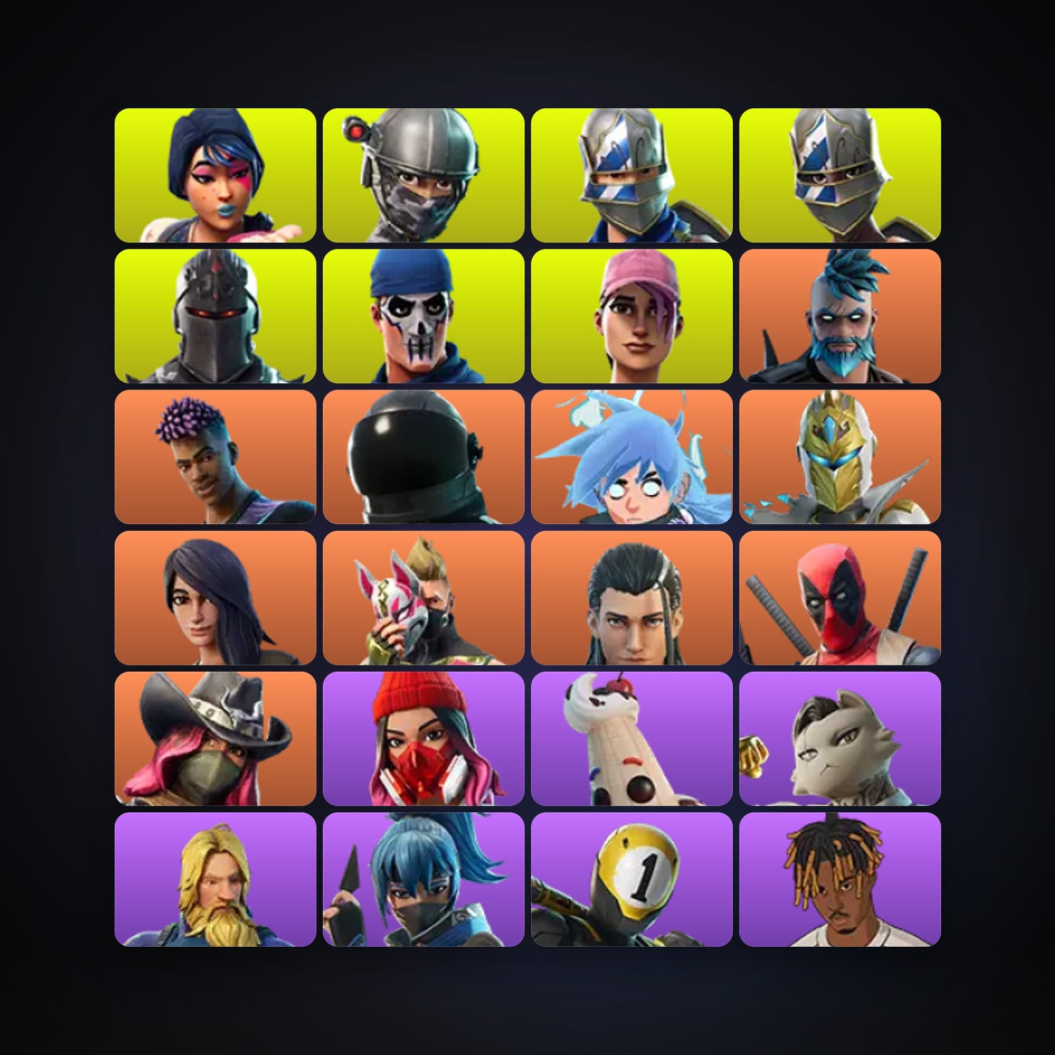 Fortnite | 74 Skins | 150 V-Bucks | Level 2133 | 208 Wins — HabibiAccounts