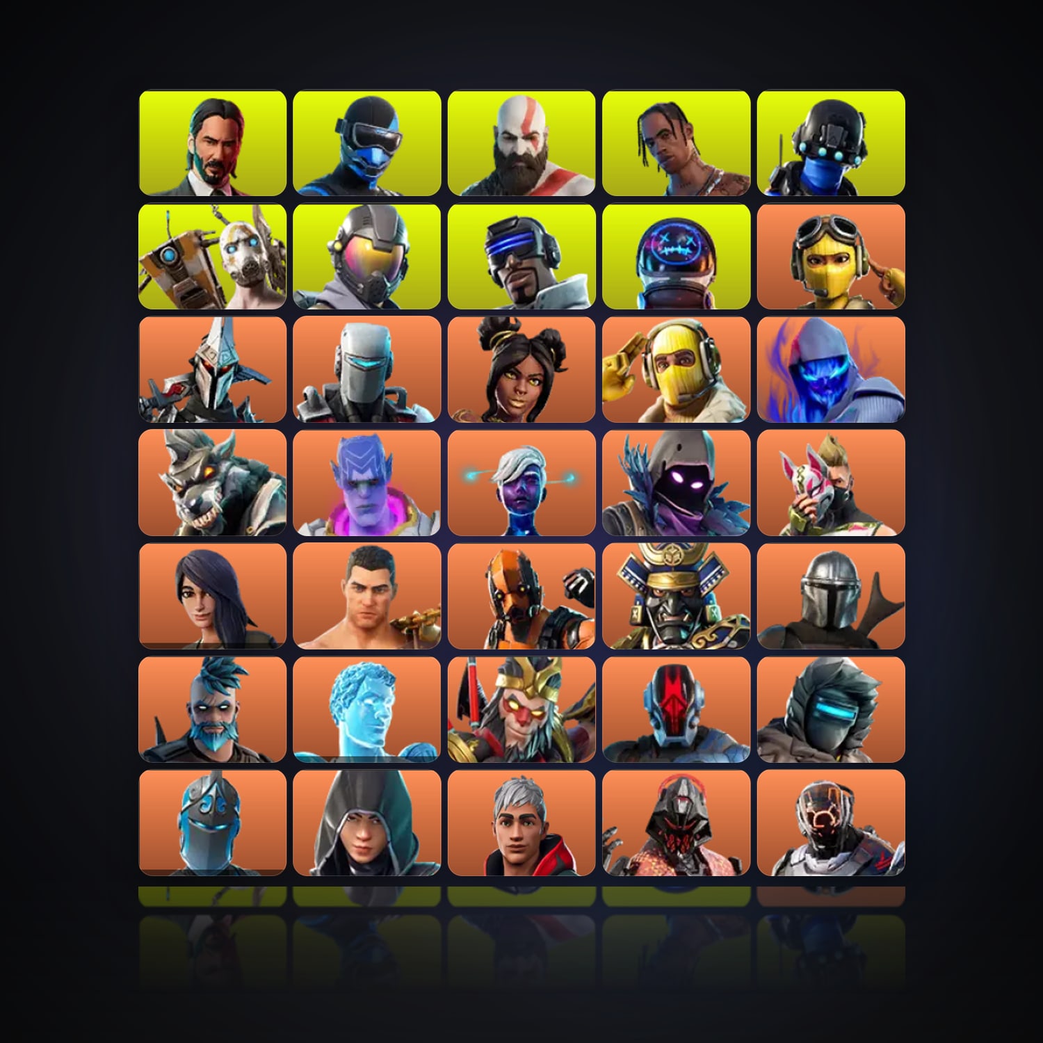 Fortnite | 427 Skins | 1.6K V-Bucks | Level 5517 | 1.1K Wins — HabibiAccounts