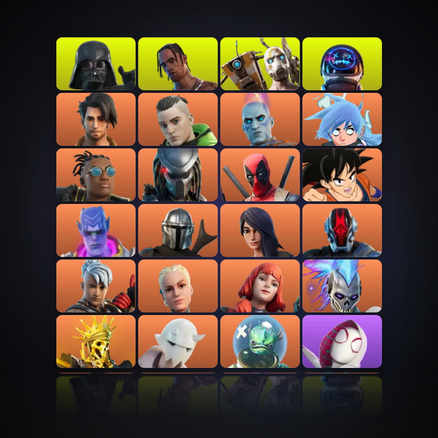 Fortnite | 158 Skins | 8.4K V-Bucks | Level 1128 | 135 Wins — HabibiAccounts