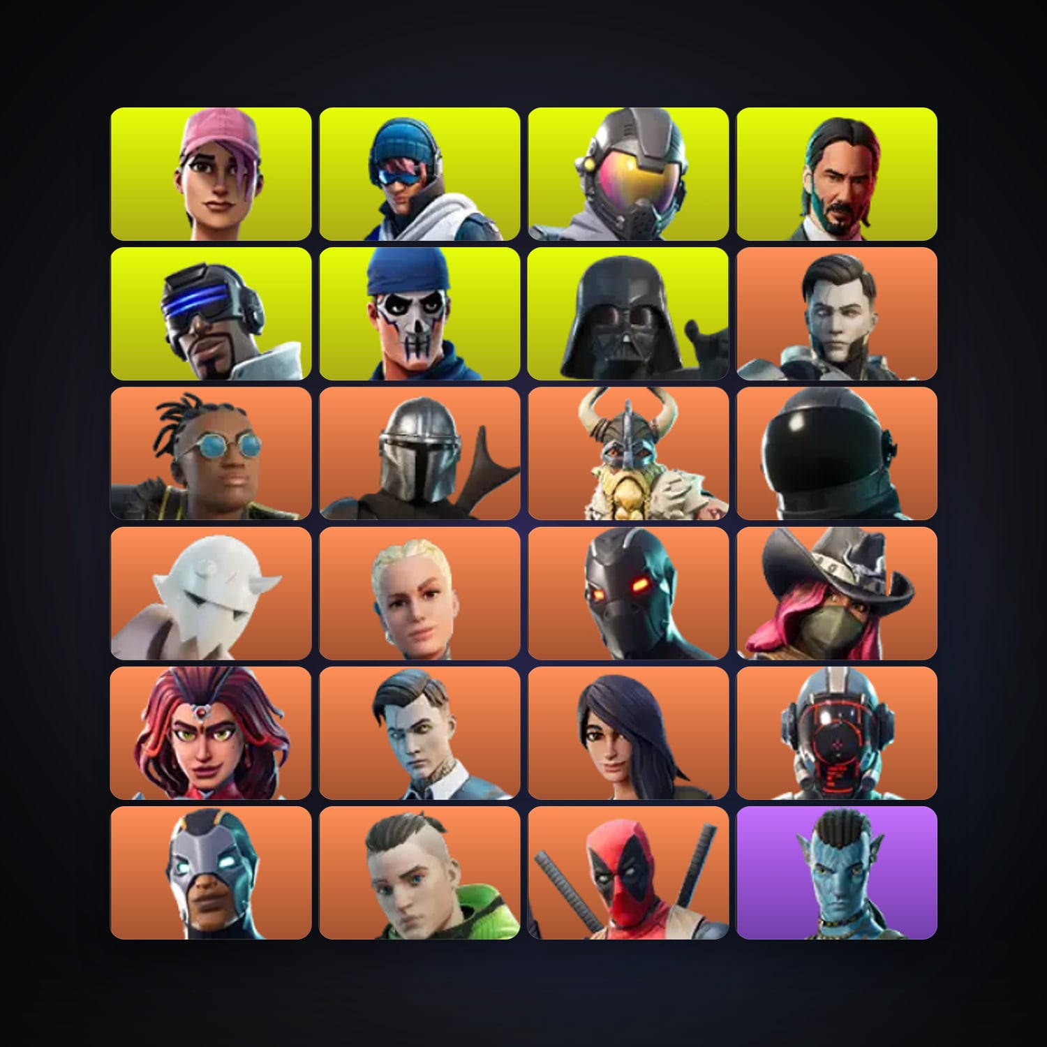 Fortnite locker — 247 skins — 1.3K V-Bucks — lvl 1210 — HabibiAccounts