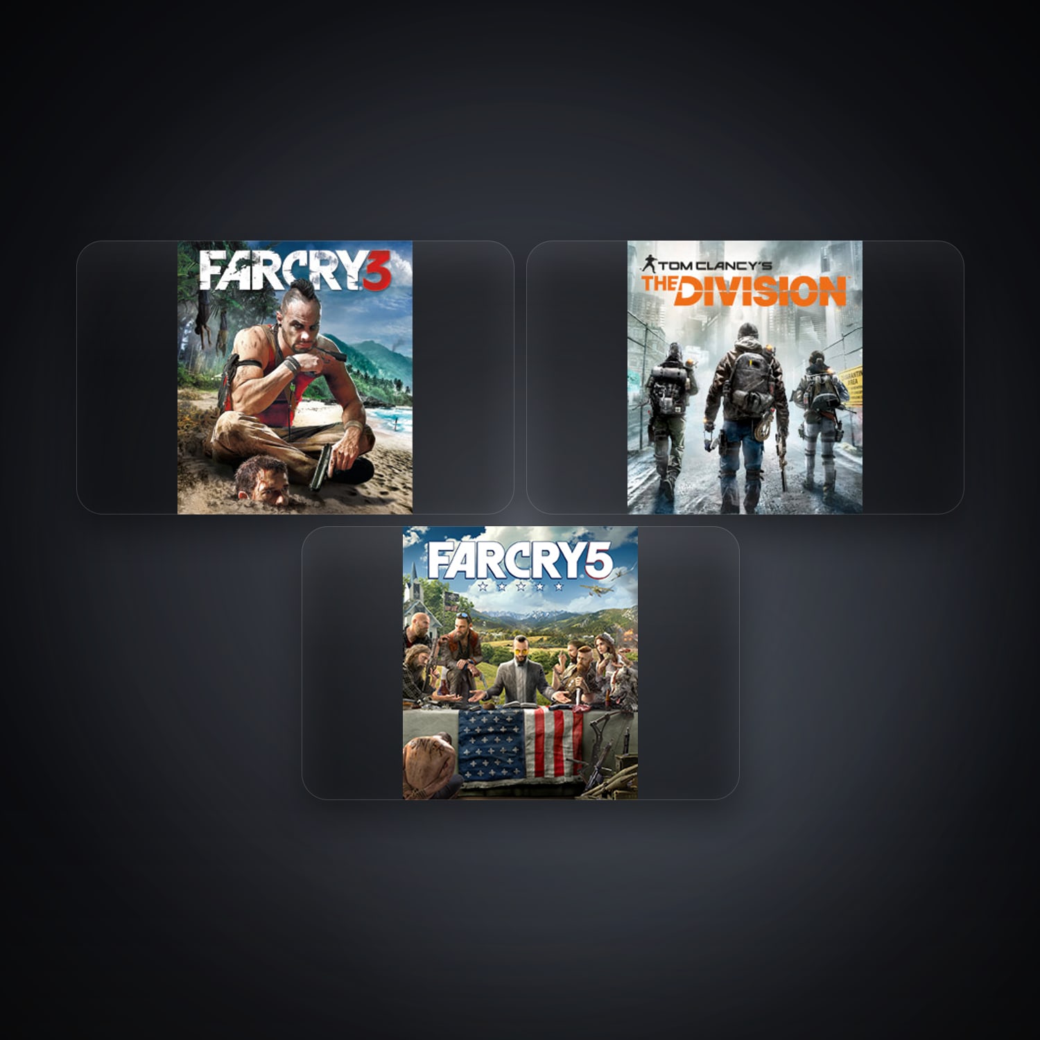 Ubisoft Far Cry 3 Deluxe Edition + Tom Clancy's The Division — BE — 3 games — HabibiAccounts
