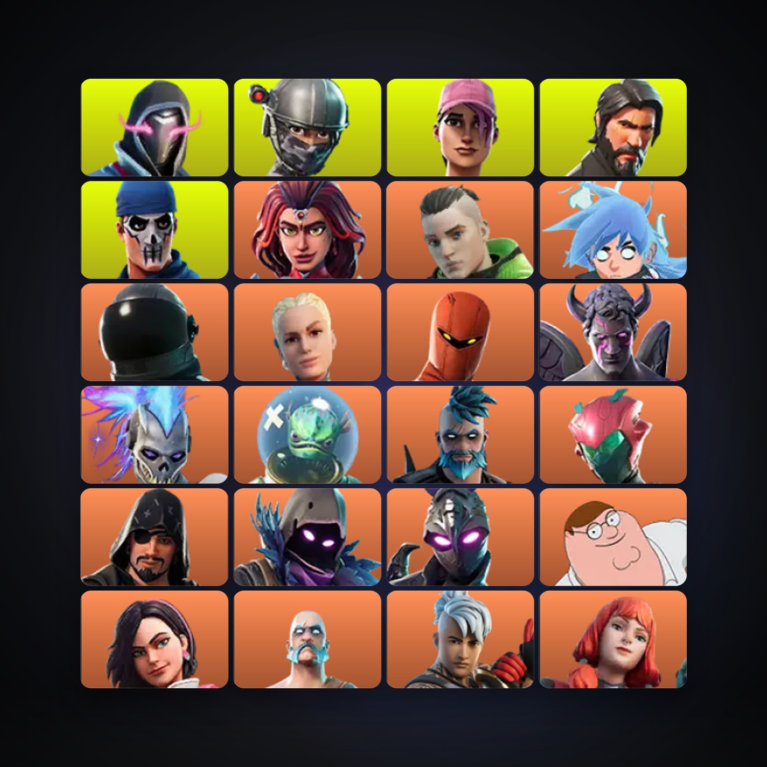 Fortnite locker — 248 skins — 2K V-Bucks — lvl 3065 — HabibiAccounts