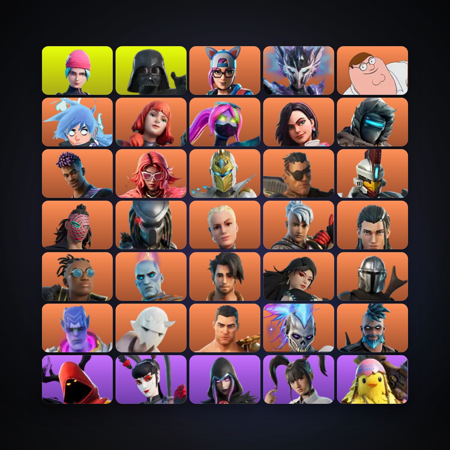 Fortnite | 152 Skins | 600 V-Bucks | Level 2186 | 307 Wins — HabibiAccounts