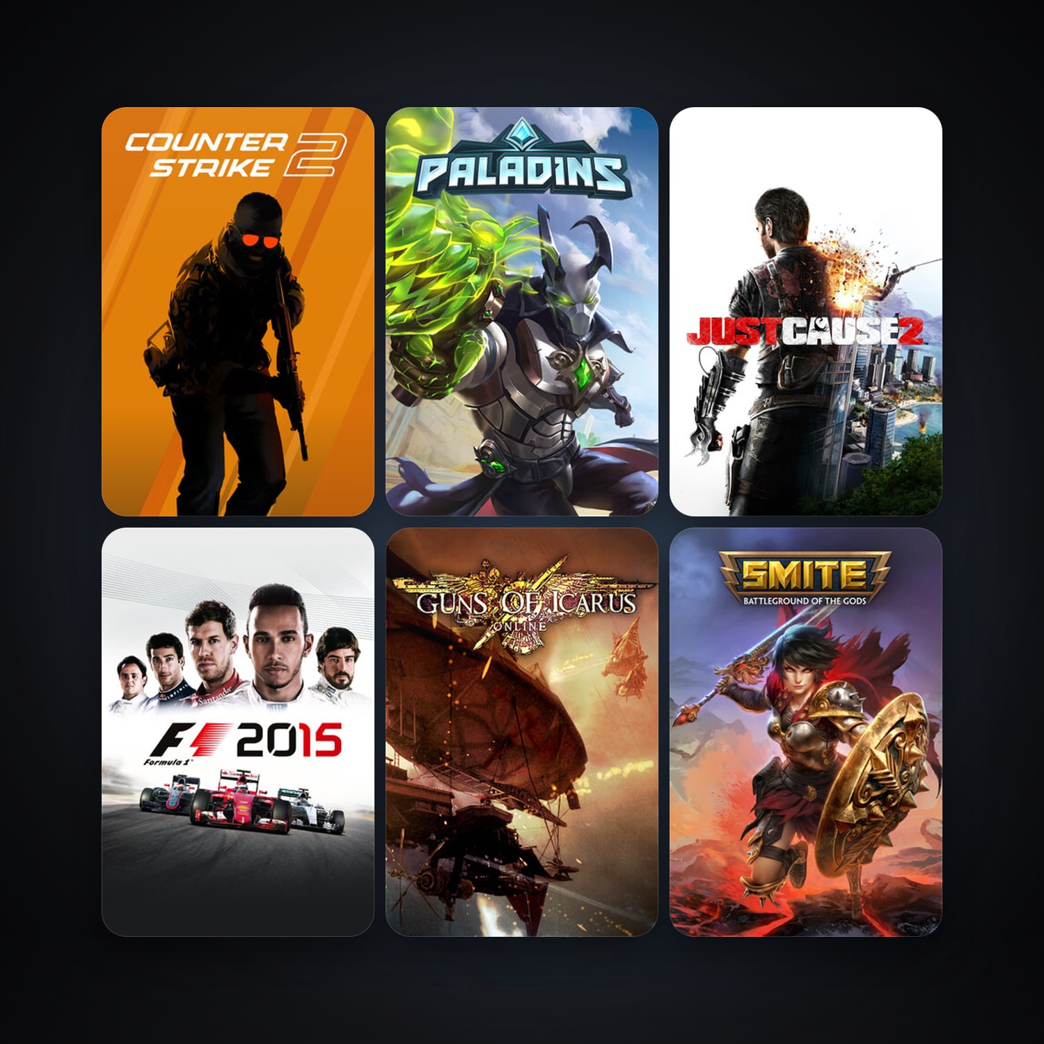 CS2 Prime + Just Cause 2, 63 games, Steam 12, clean — HabibiAccounts