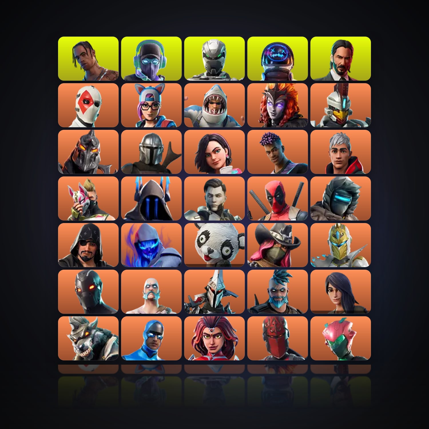 Fortnite | 193 Skins | 900 V-Bucks | Level 1615 | 633 Wins — HabibiAccounts