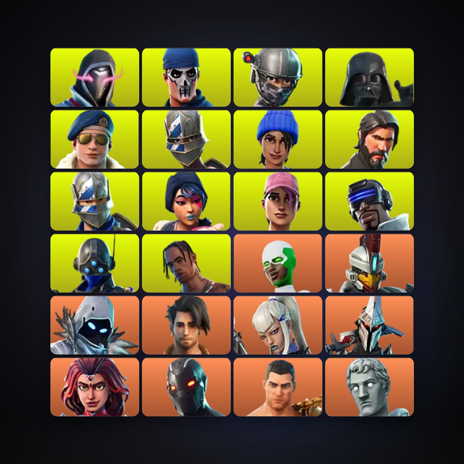 Fortnite locker — 234 skins — 400 V-Bucks — lvl 3484 — HabibiAccounts